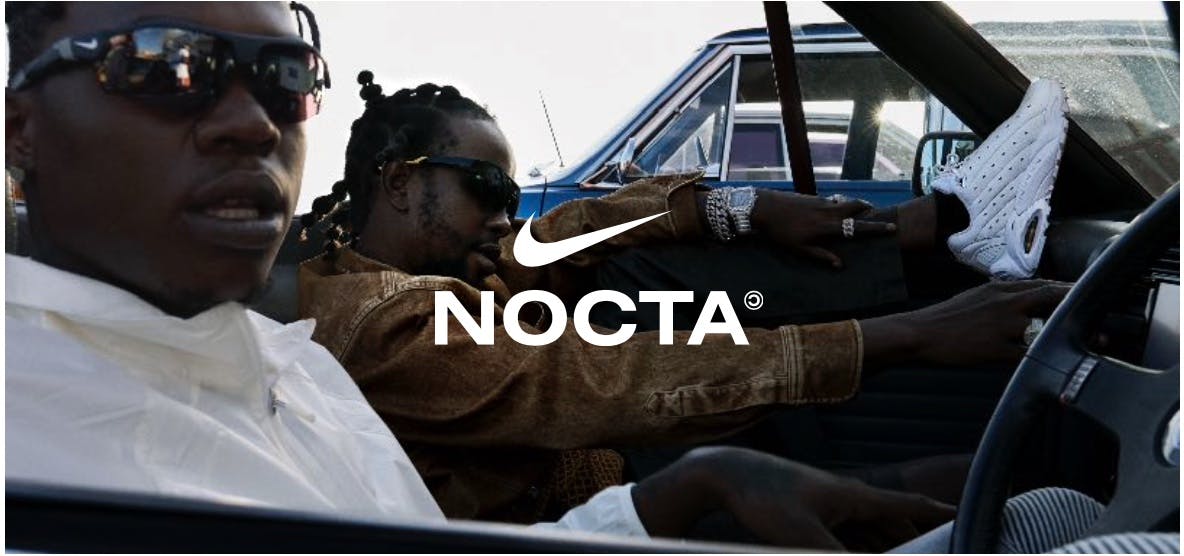 Nike Nocta ad with two men driving