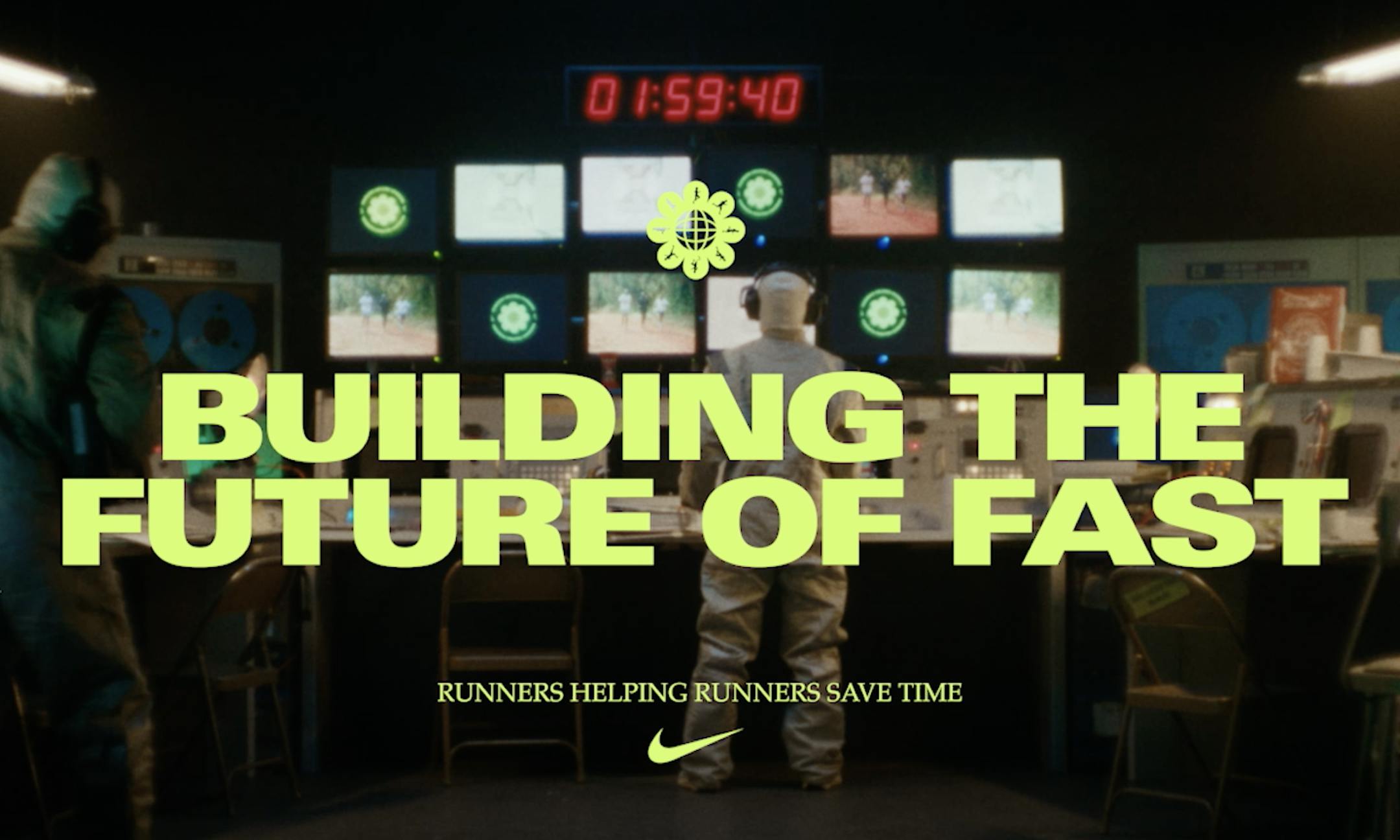 Nike ad saying Building the future of fast