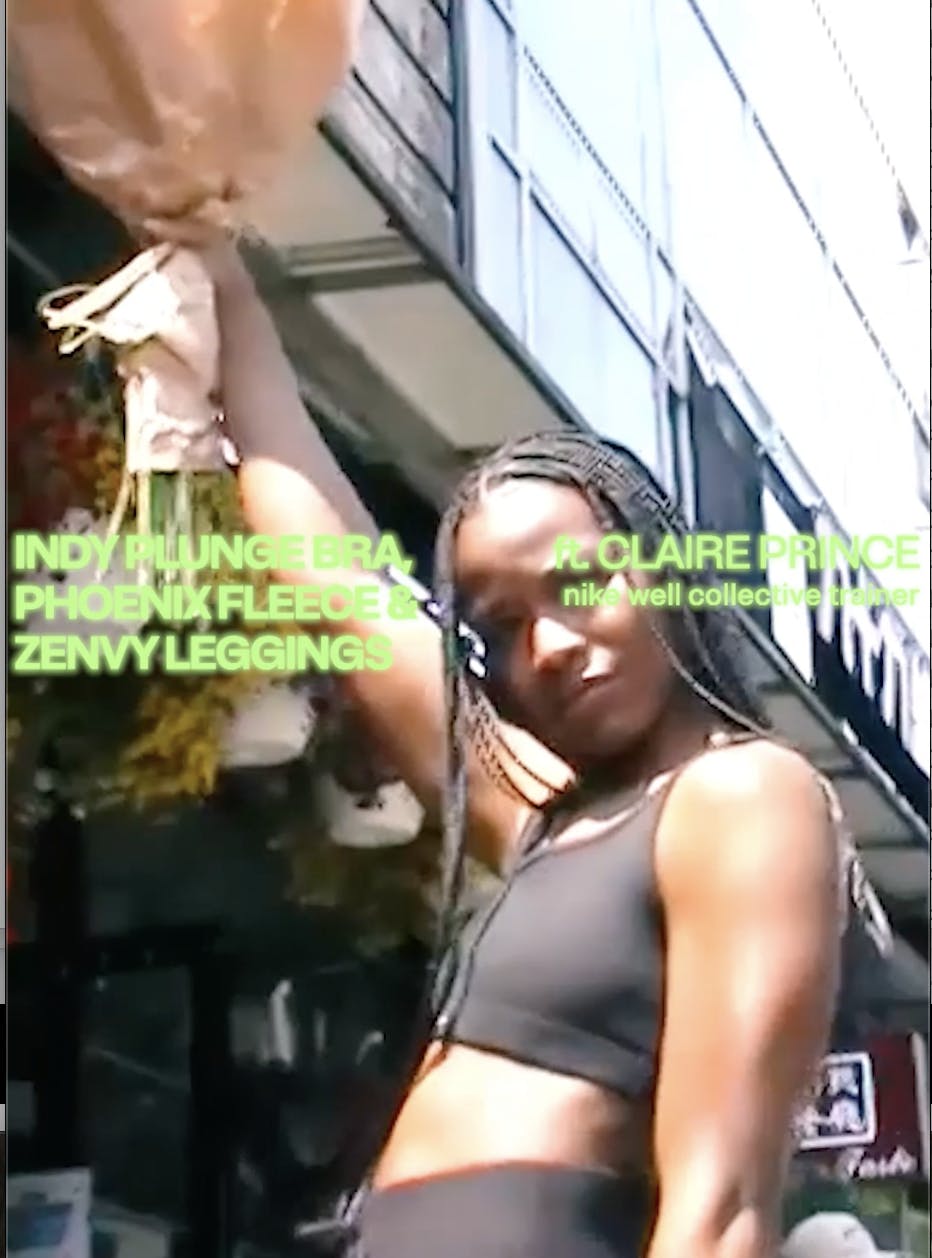 Text laid over a woman