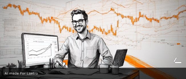 happy business man looking at insights on desktop showcasing the benefits of ai top applications.