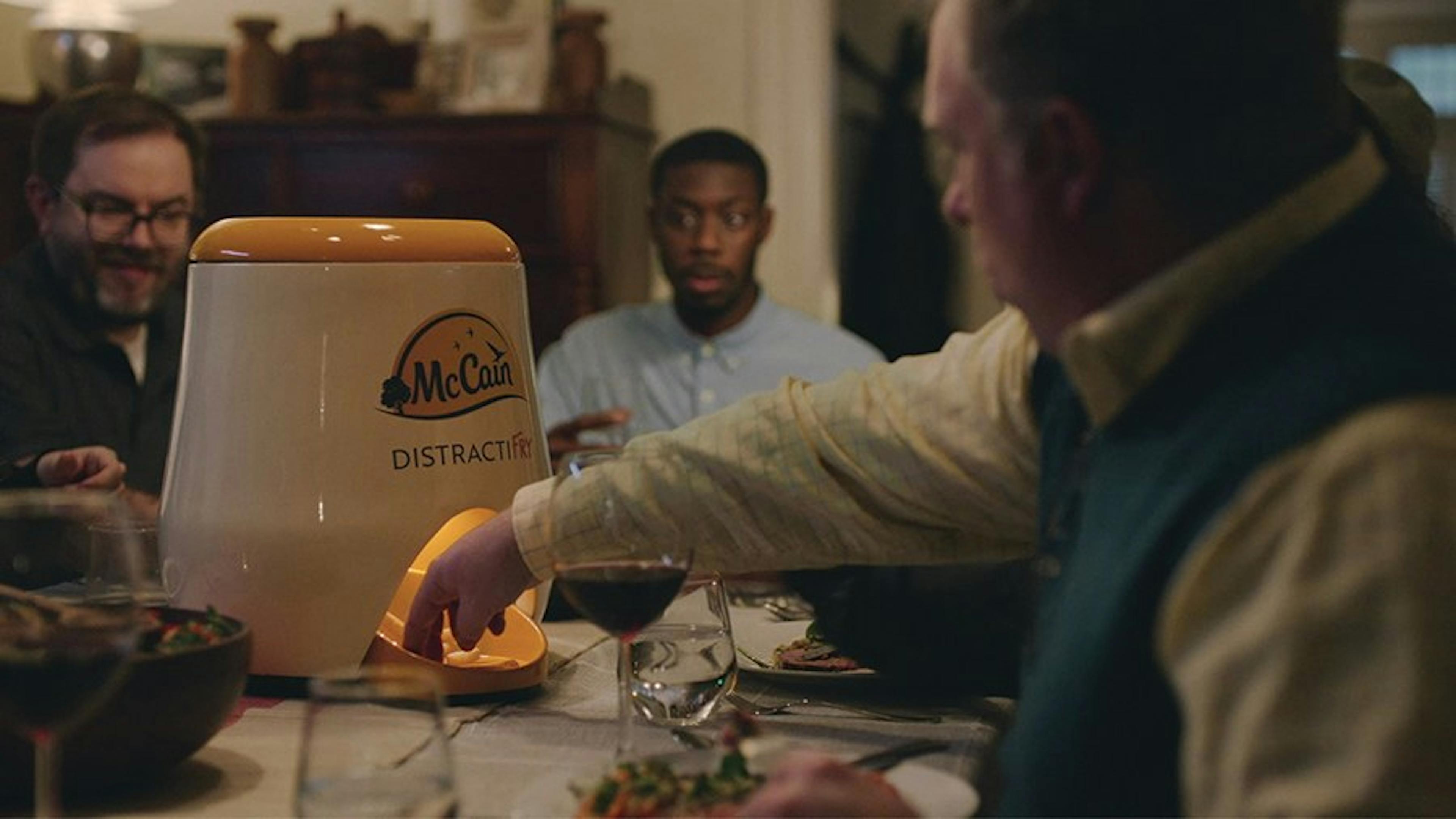 Fryer at dinner table