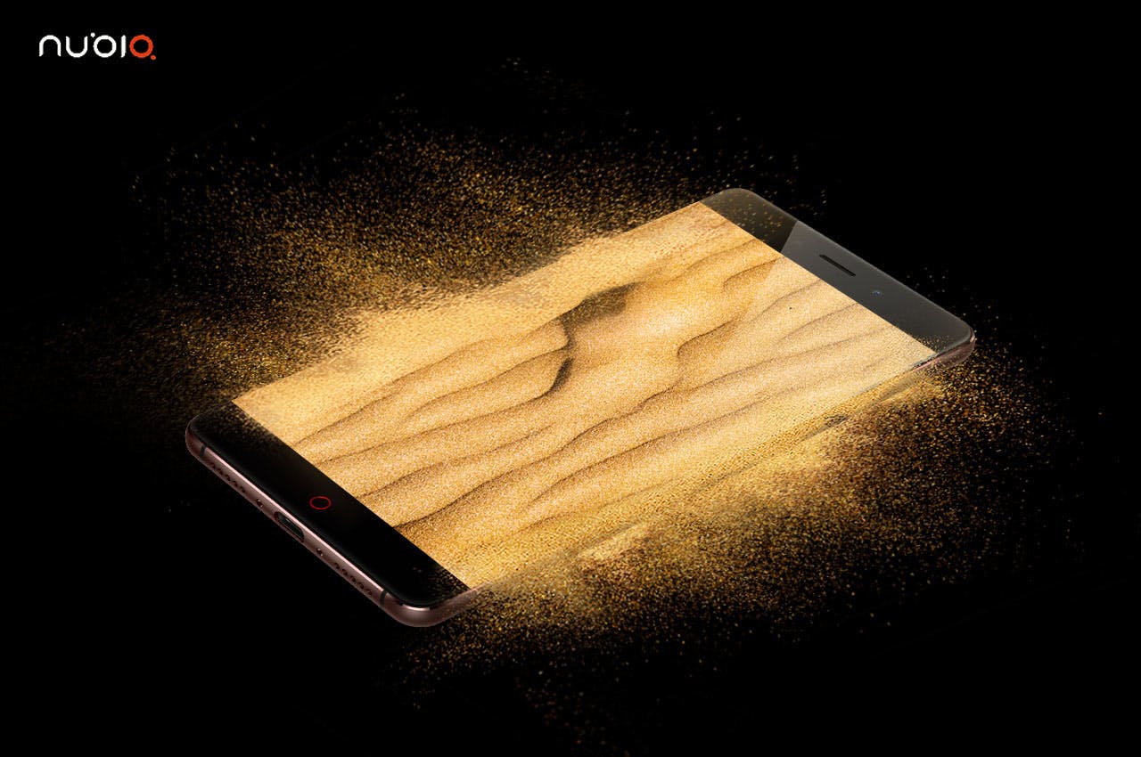 Particle effects emanating from a phone