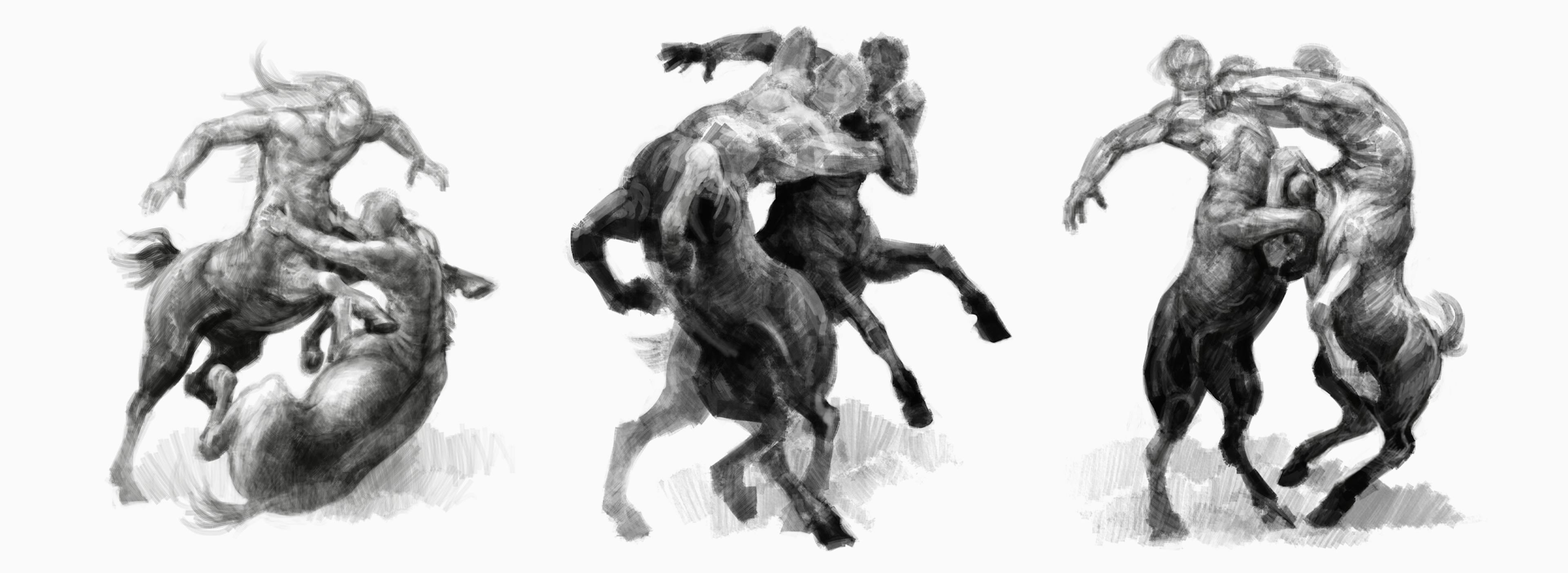 Centaurs fighting