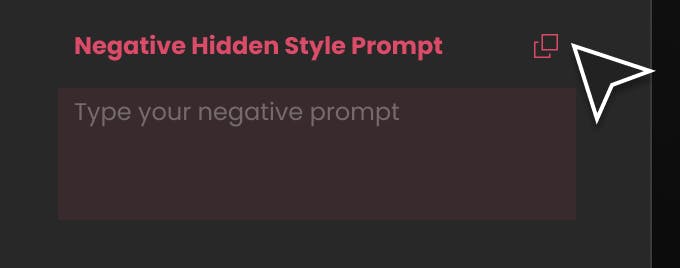 Negative Hidden Style Prompt EMPTY