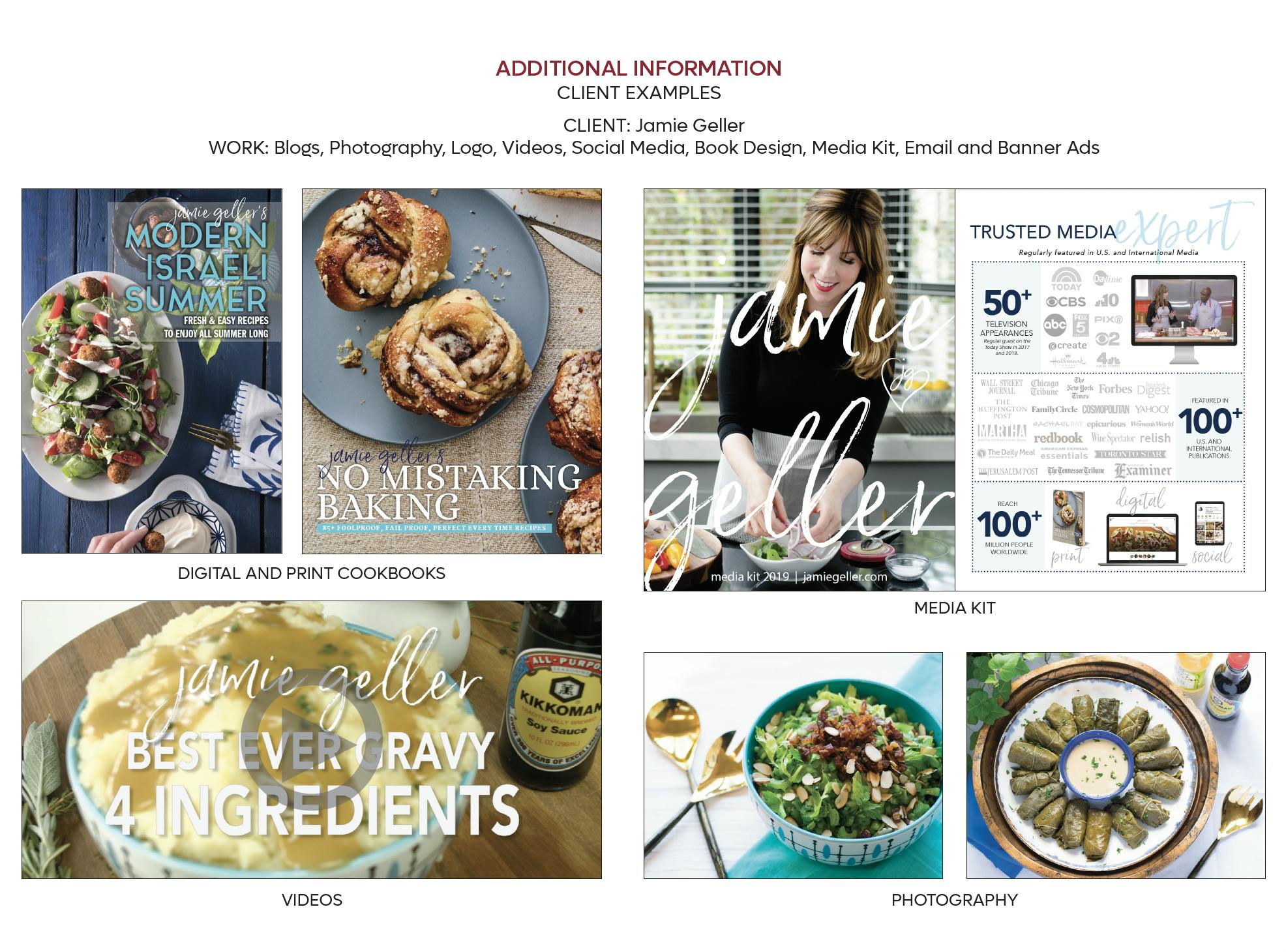 Ad collateral for Jamie Geller