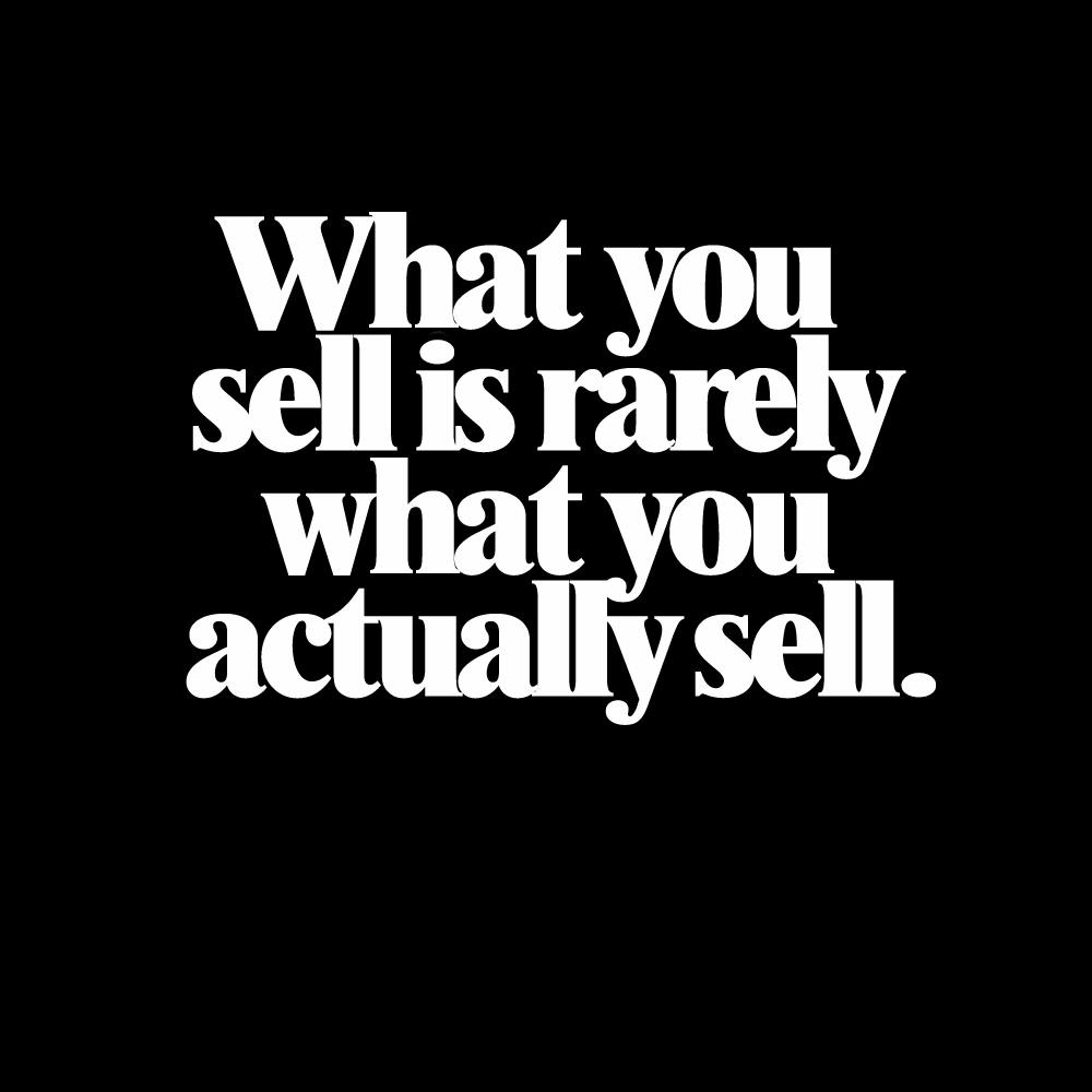 A black and white sign