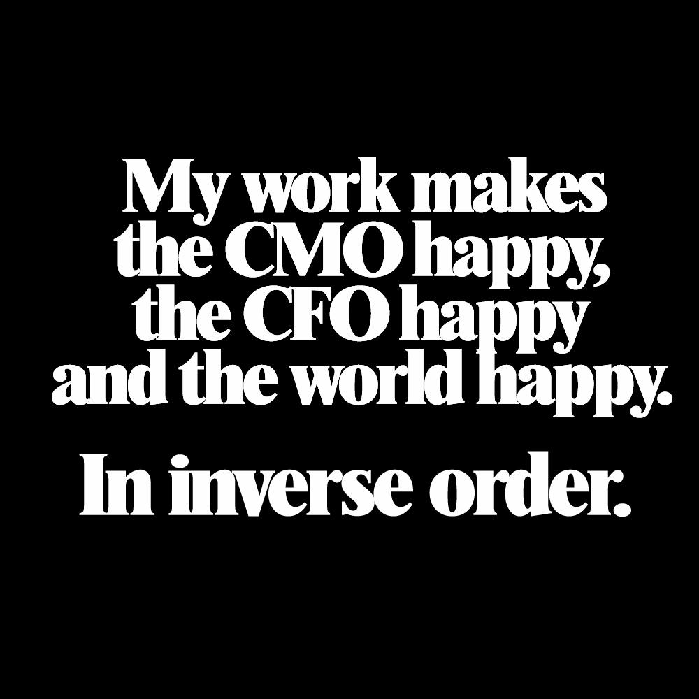 A black and white sign