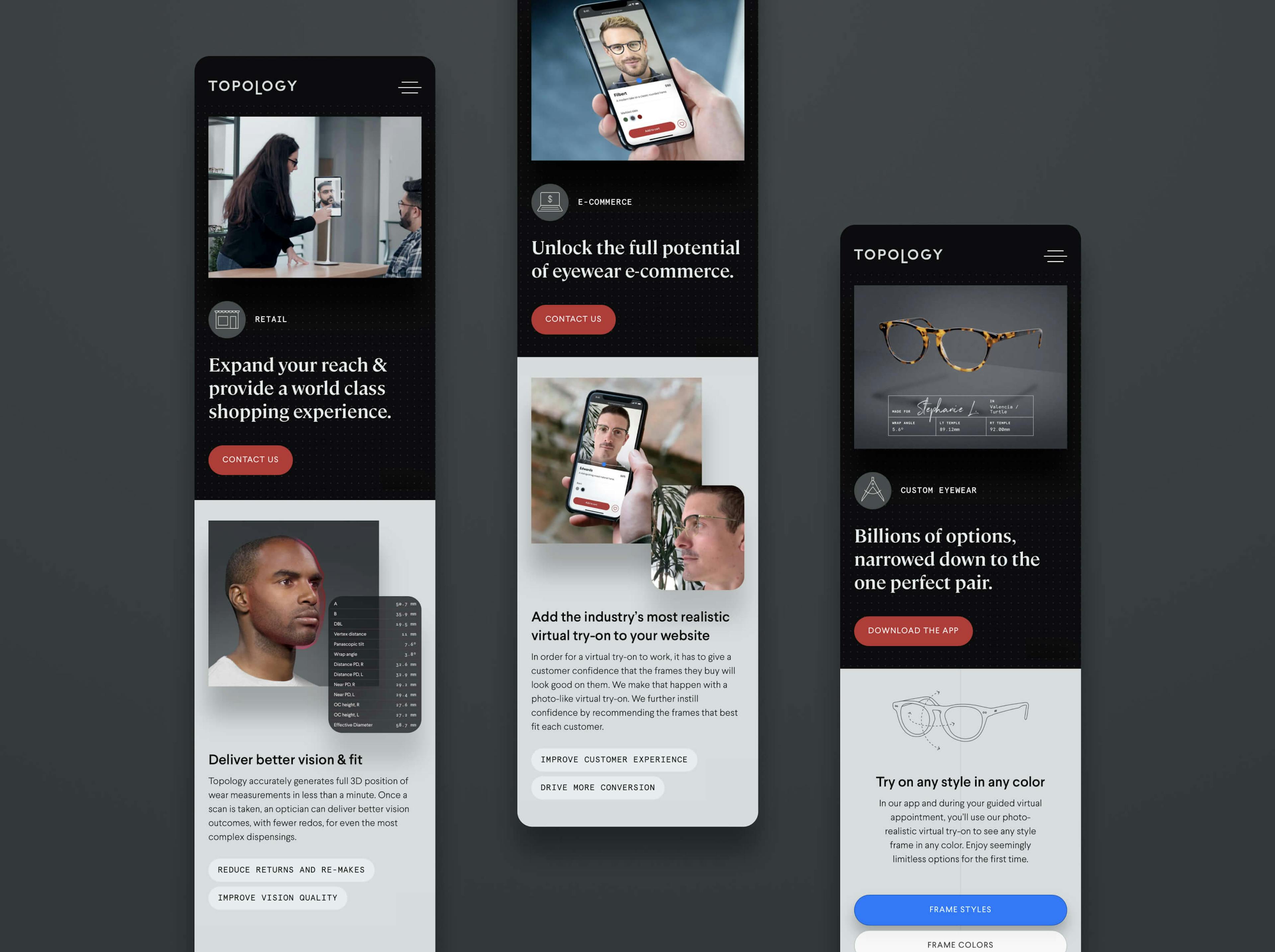 Mobile layout examples