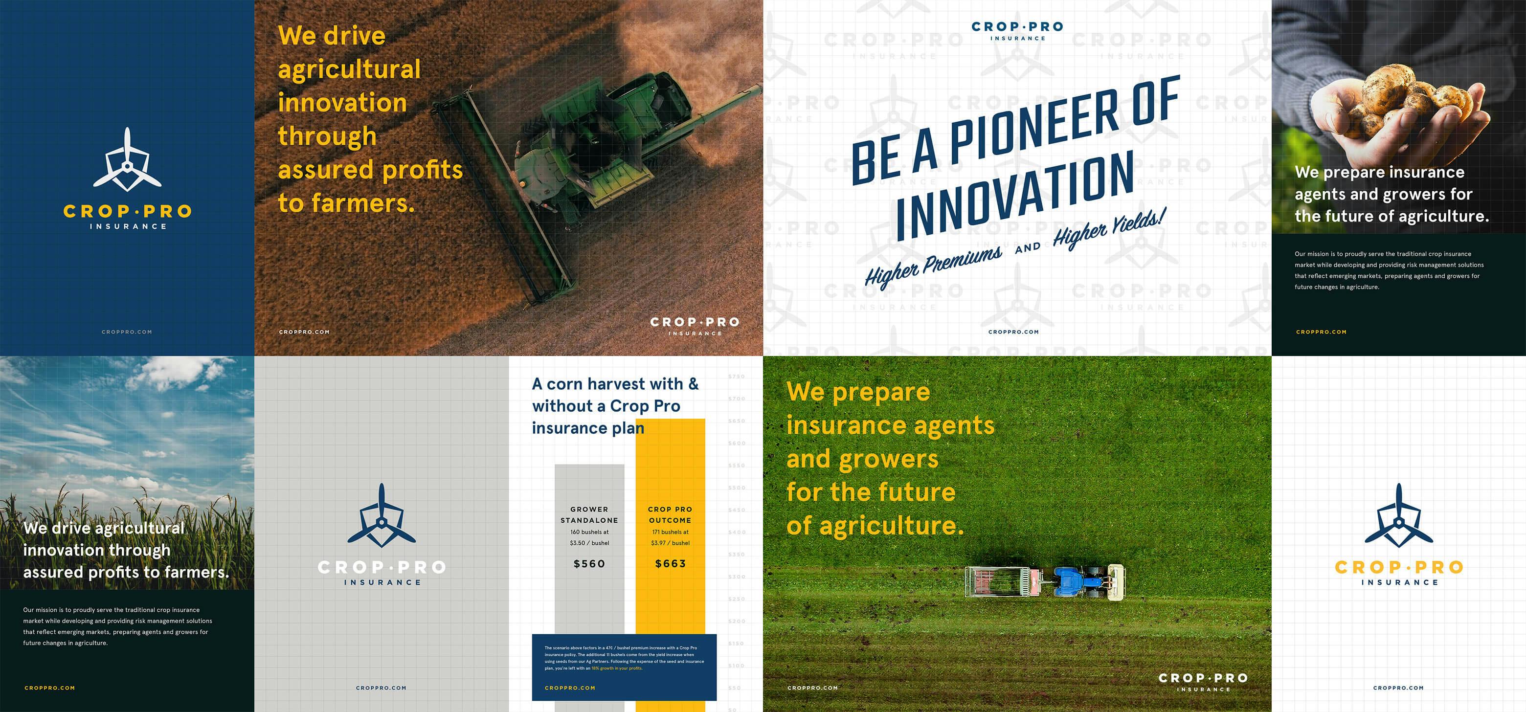 Mood board for Crop Pro