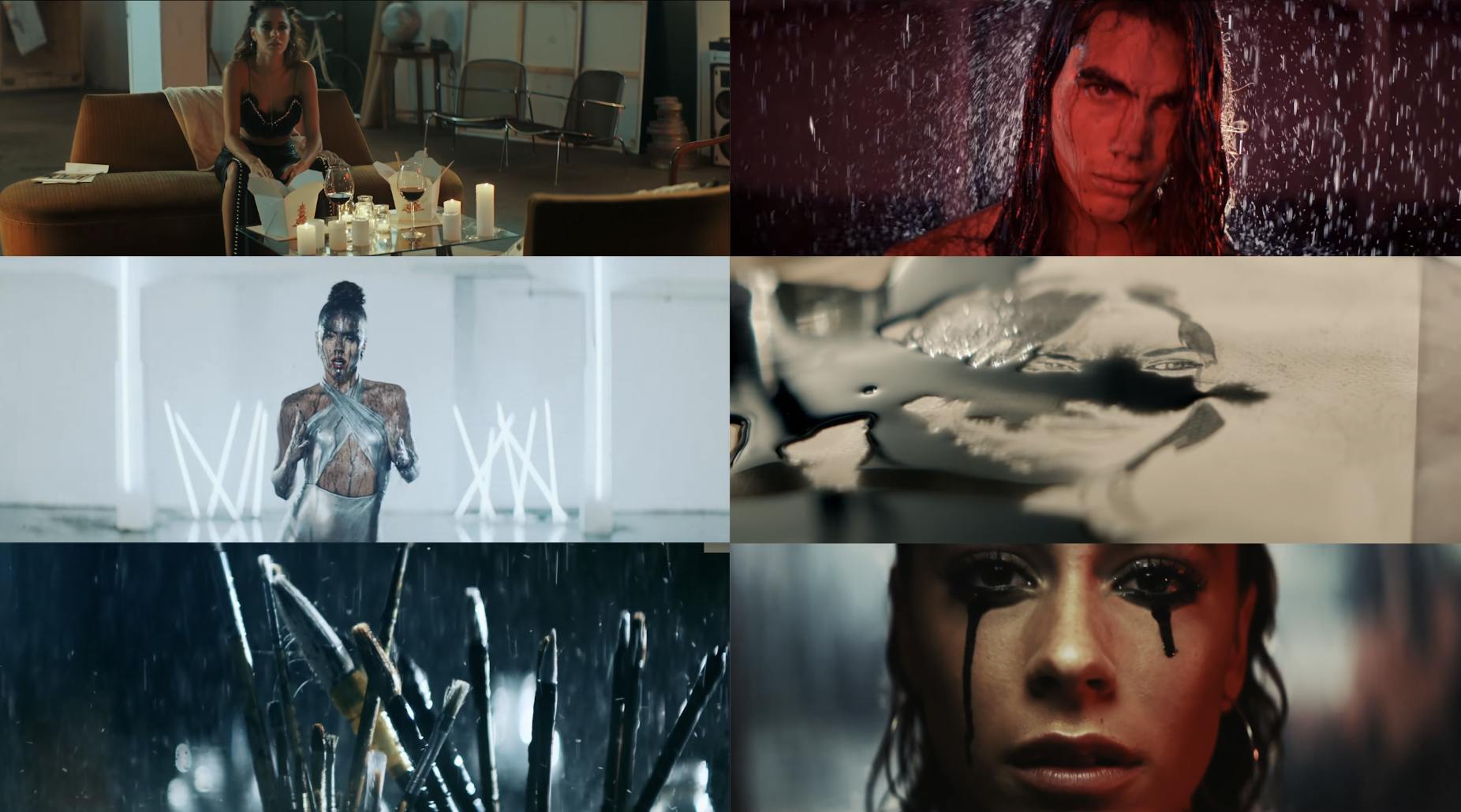 Photography collage of beautiful women