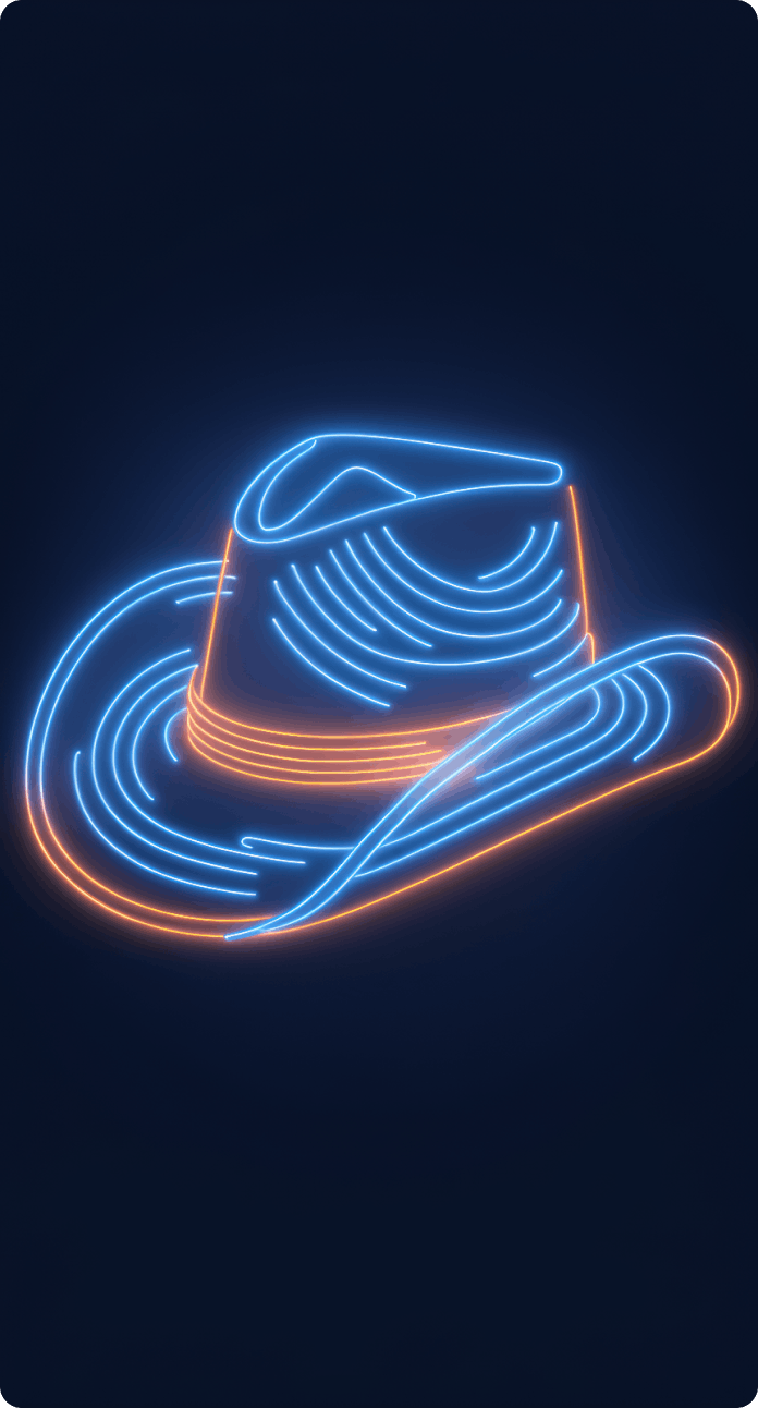 Illustration of a cowboy hat