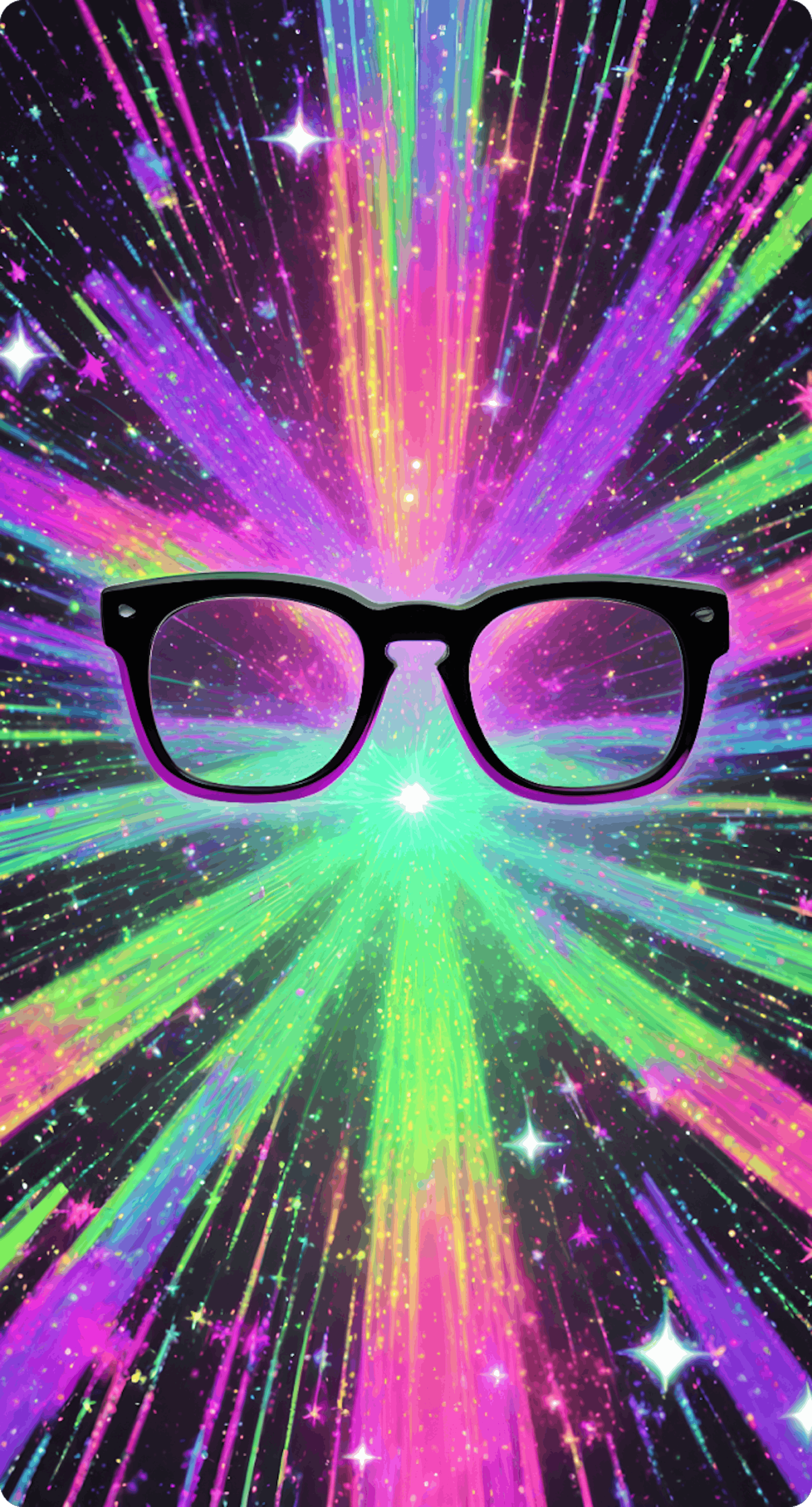 Illustration of galactic glasses