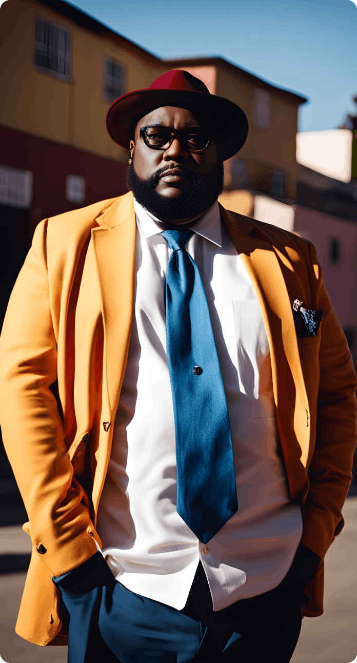Fashionable man