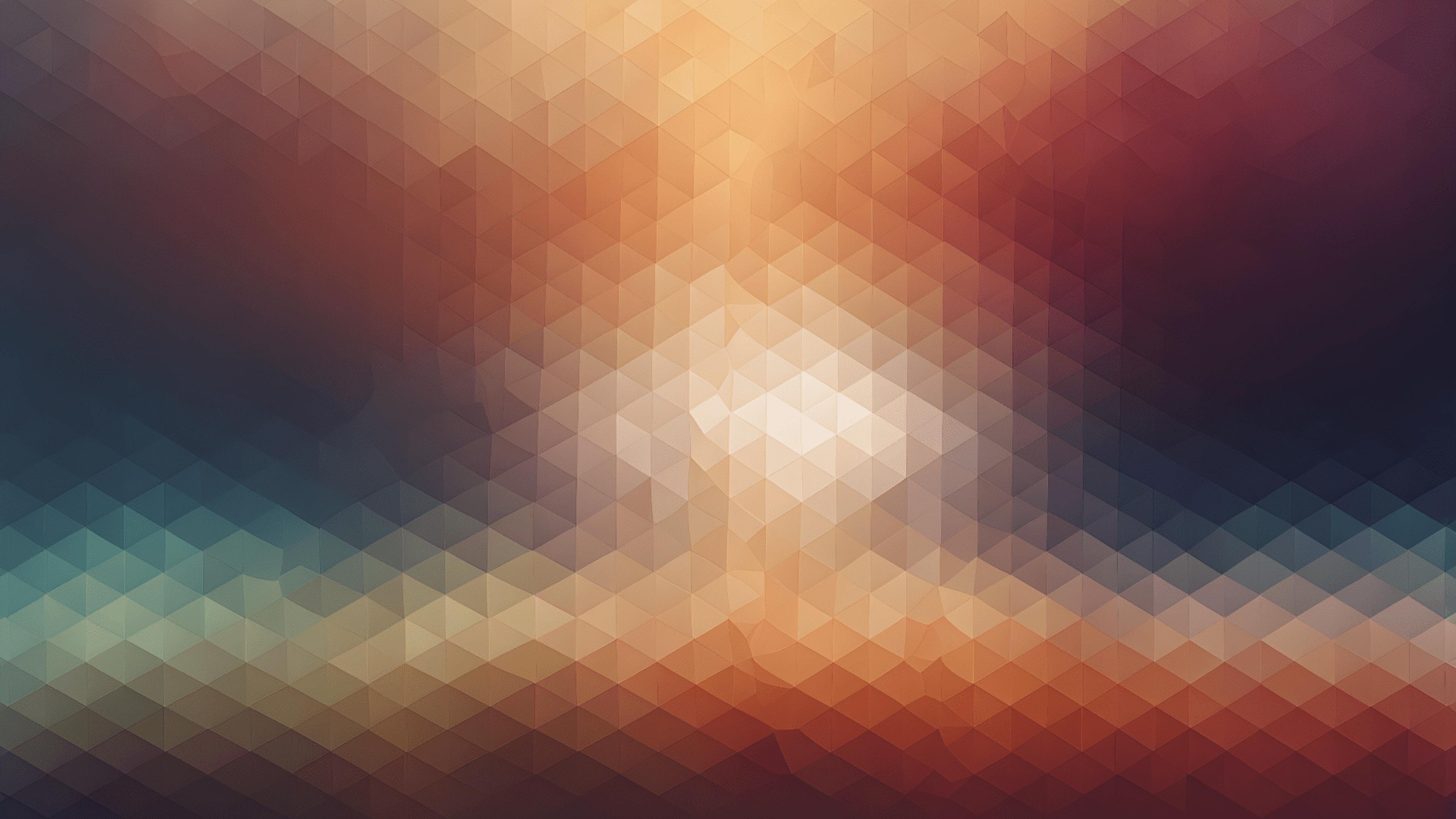 A calming sky made from patterned polygons