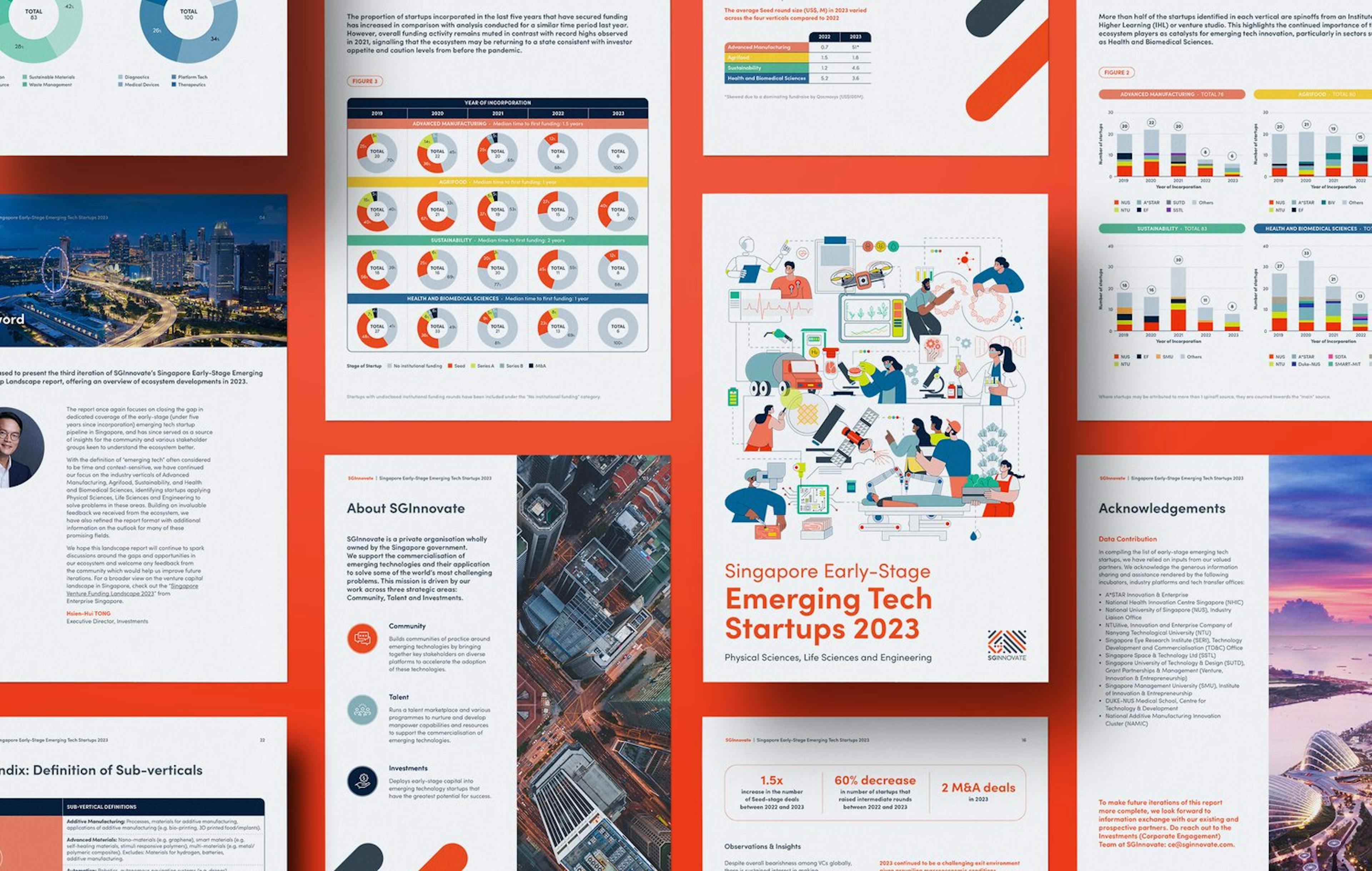 Design layouts for Singapore Emerging Tech Startups