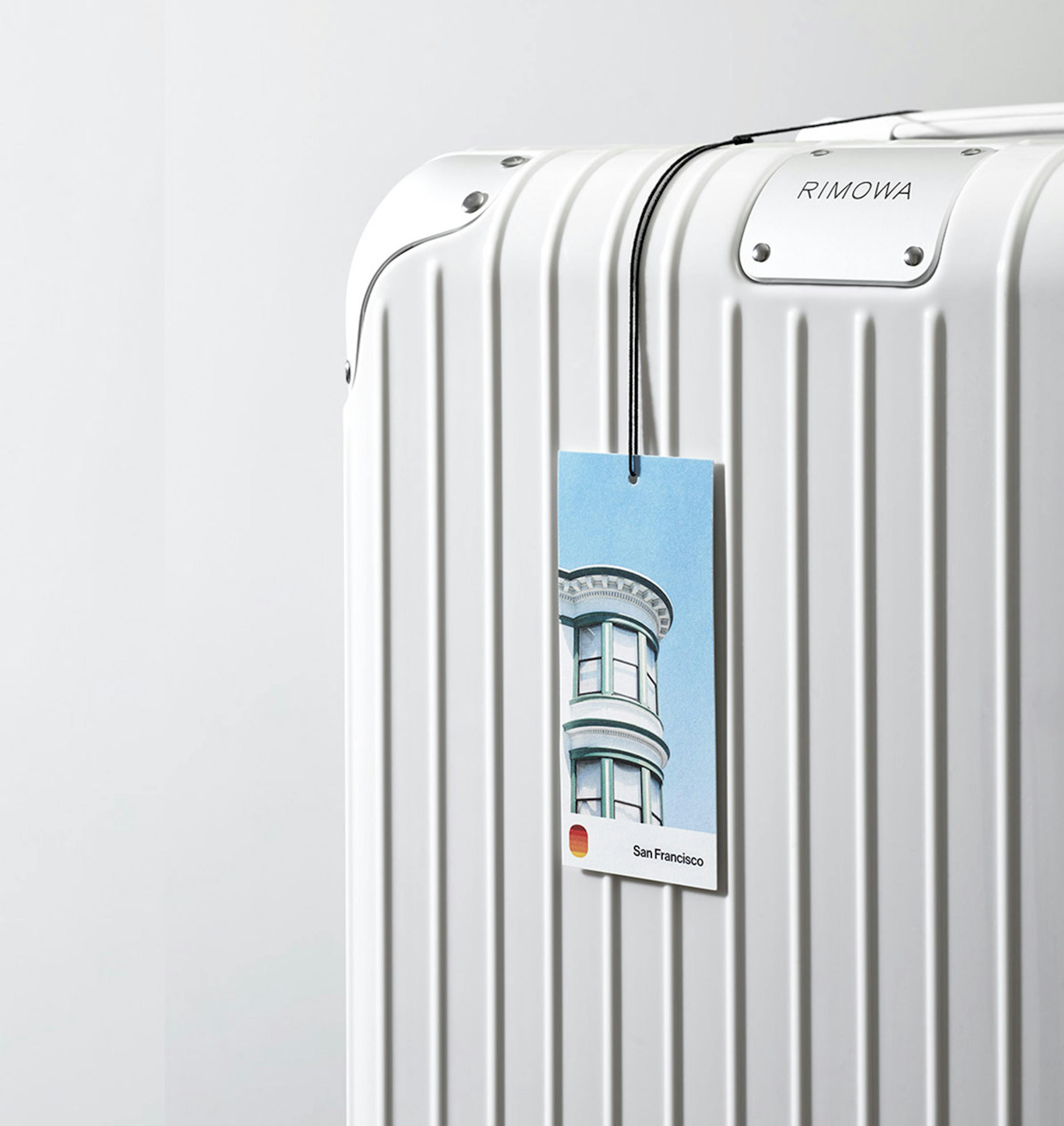 Rimowa bag with tag