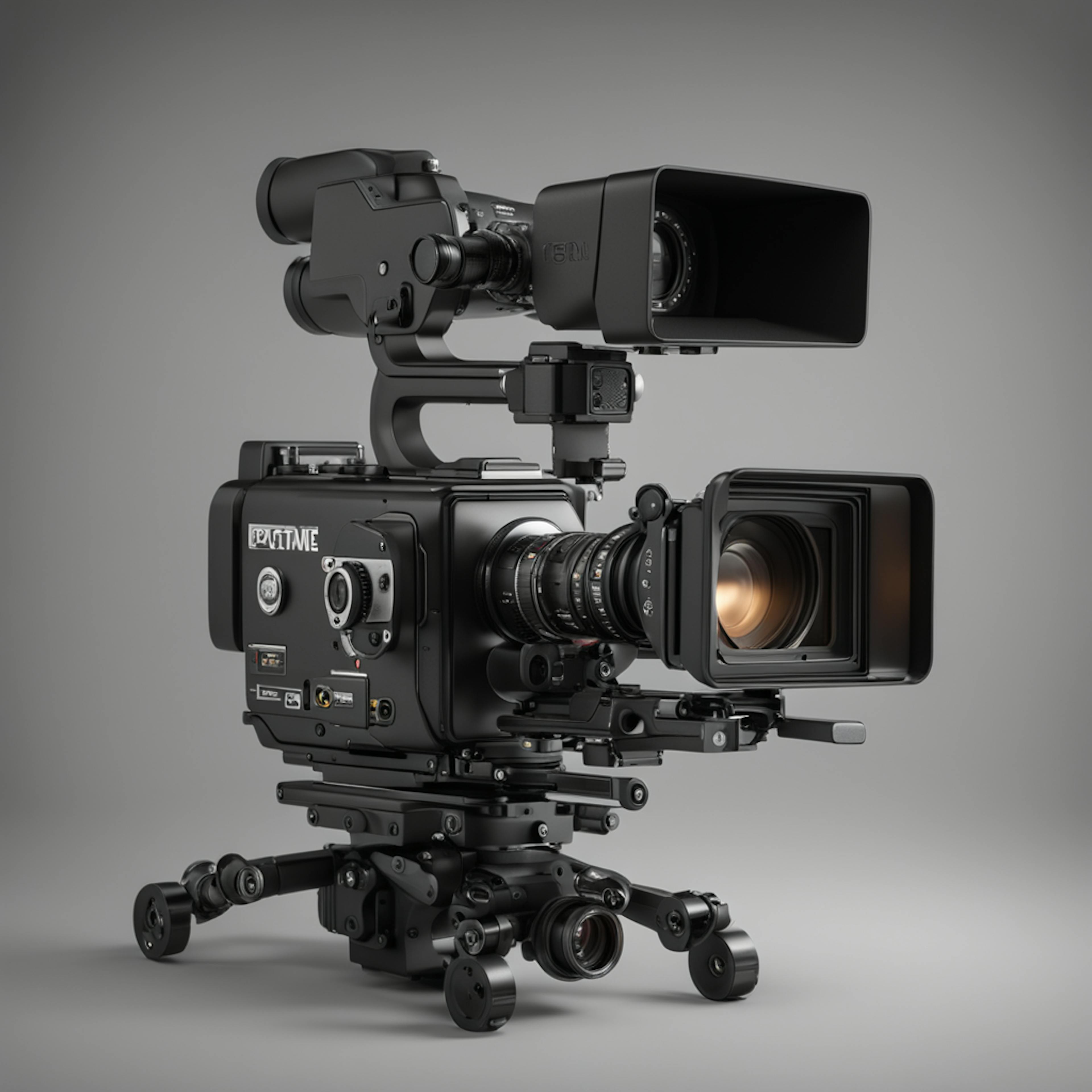 A professional-grade video camera setup on a tripod, showcasing the high-quality equipment used in video marketing services.