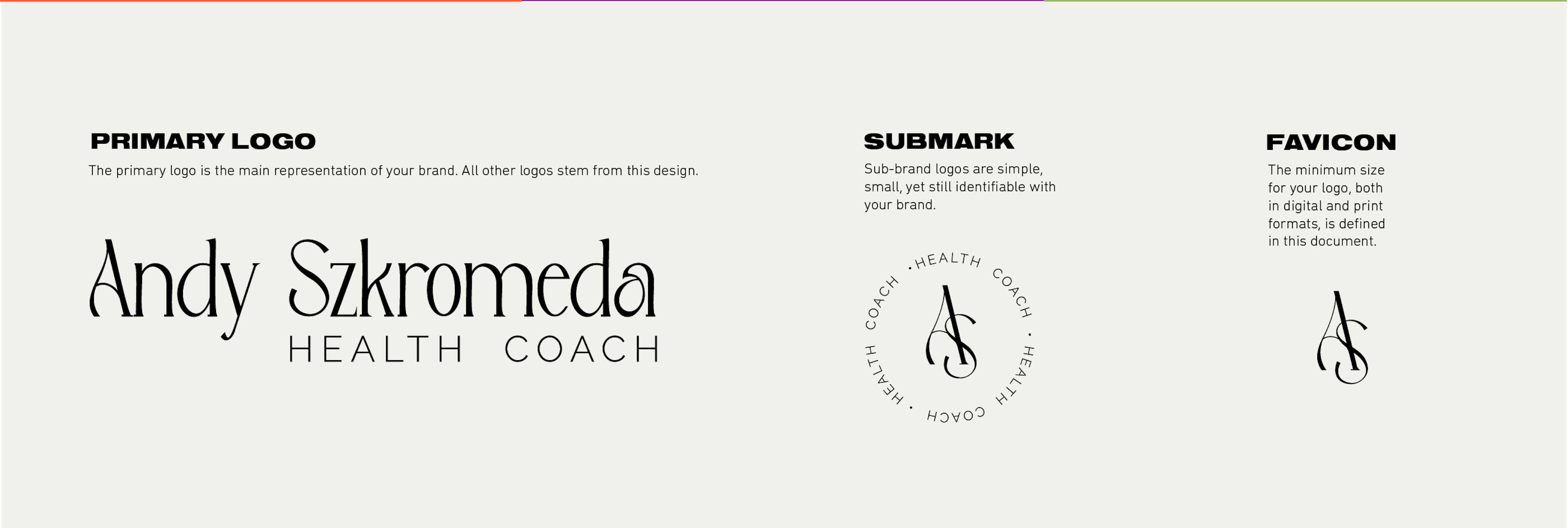 Page design for a Health Coach