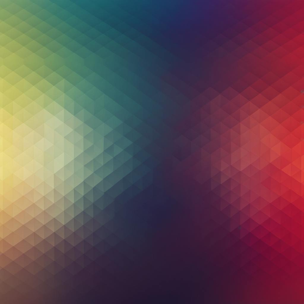 A geometric gradient pattern with a blend of green, blue, and red hues, representing the diverse options available in internet marketing packages.