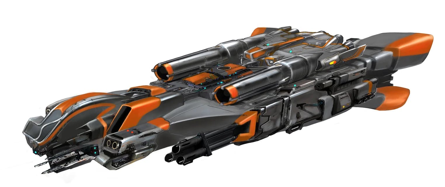 Illustration of a space ship