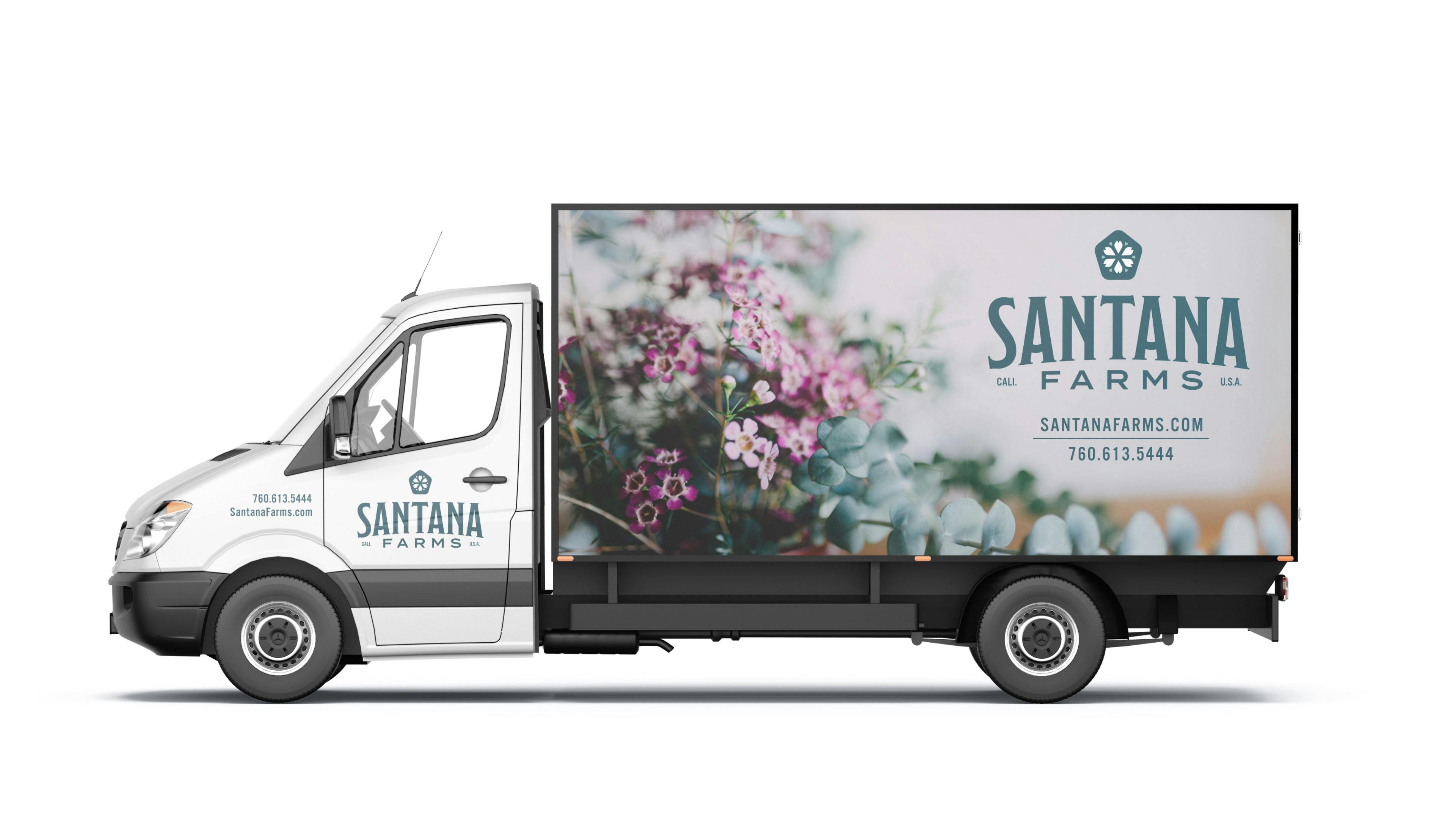 Santana Farms truck wrap