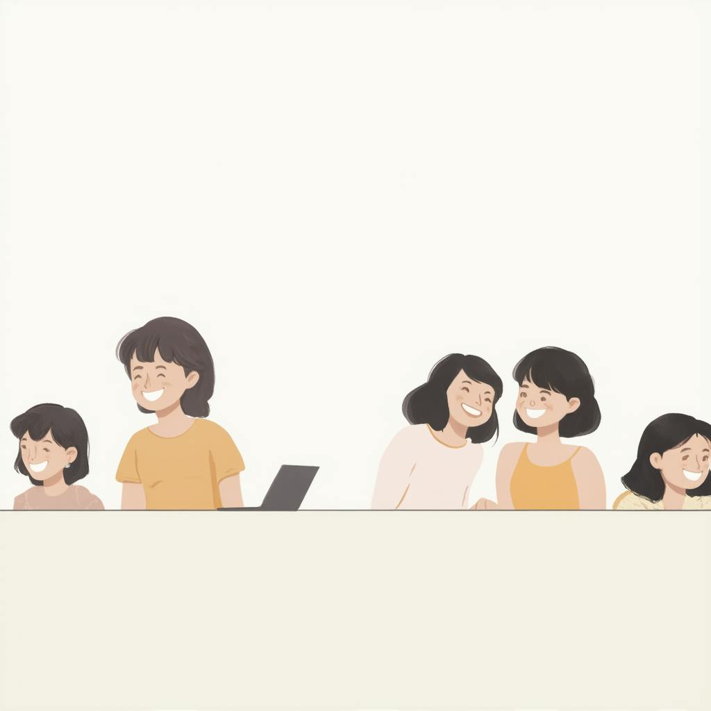 Illustration of happy children sitting together, representing playful collaboration and creative inspiration in designing typefaces.
