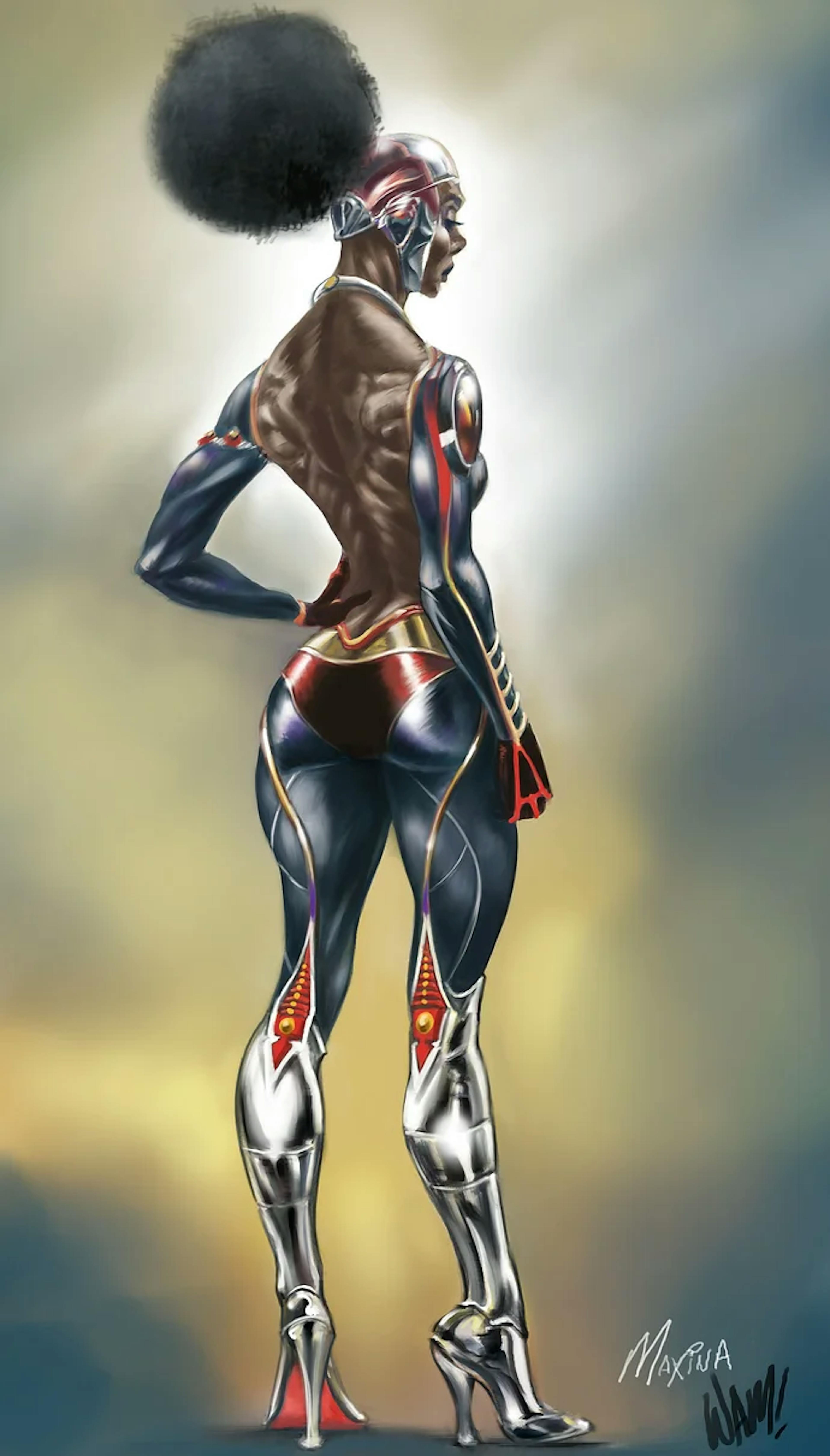 Illustration of a super hero