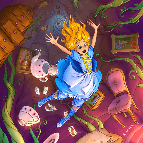 Alice falling