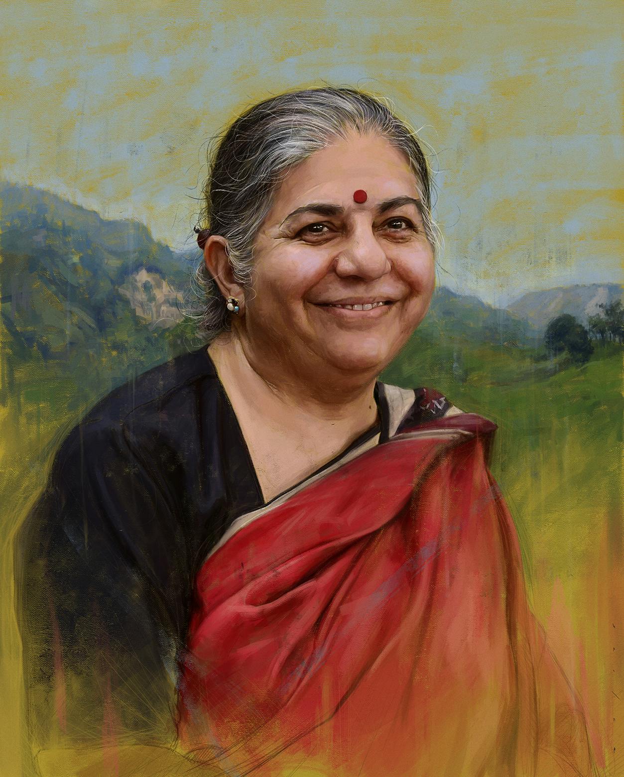 Portrait of an Indian woman