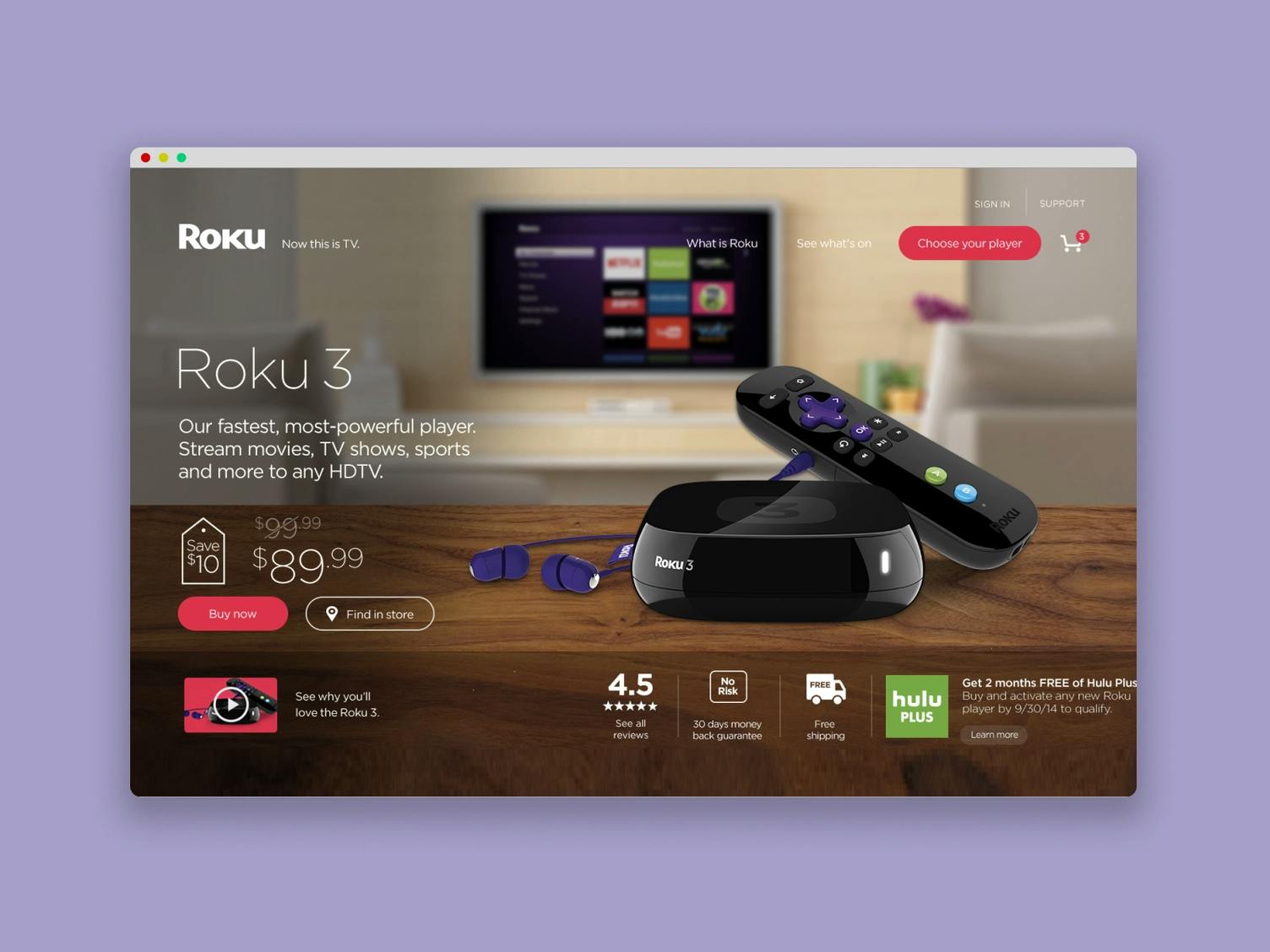 Roku website design
