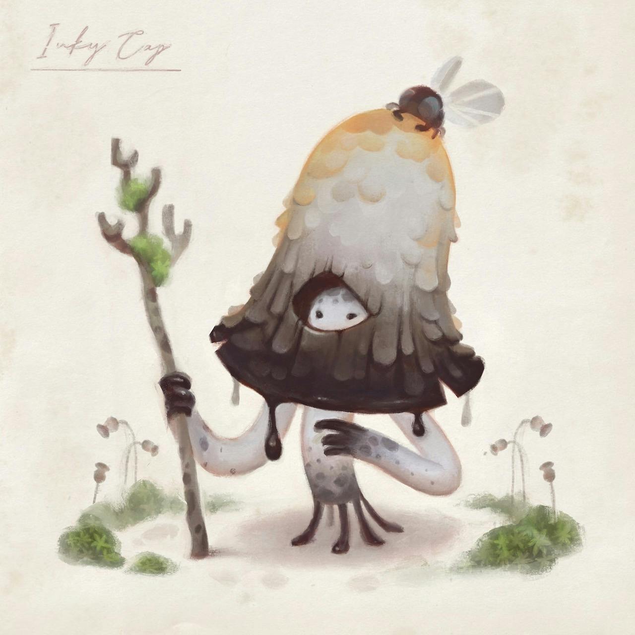 A mushroom creature