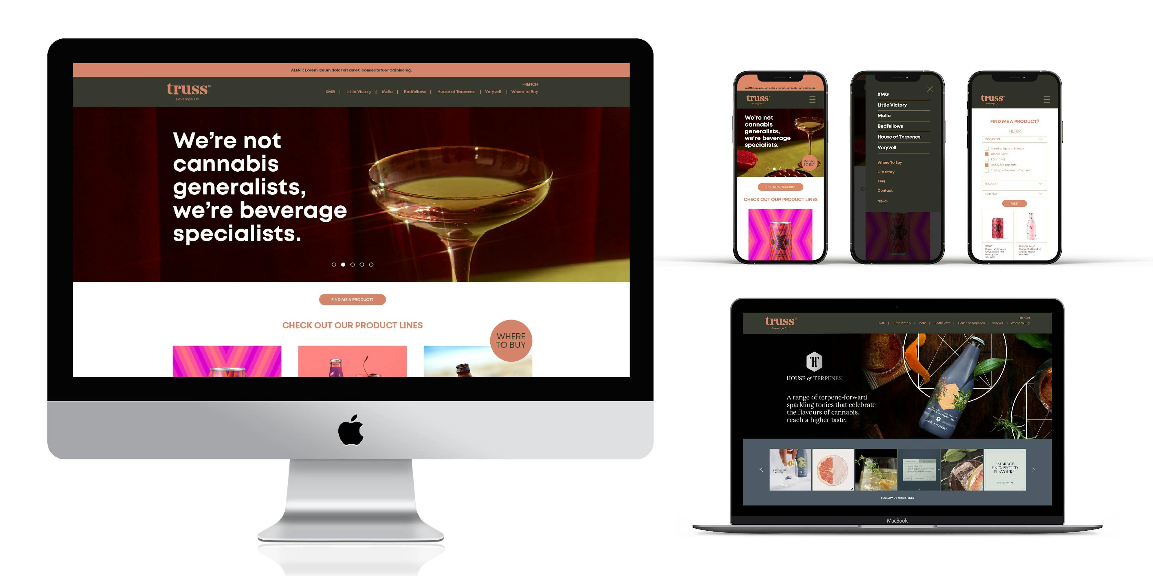 Website design for Truss