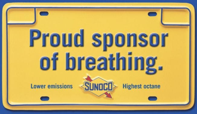 Sunoco license plate