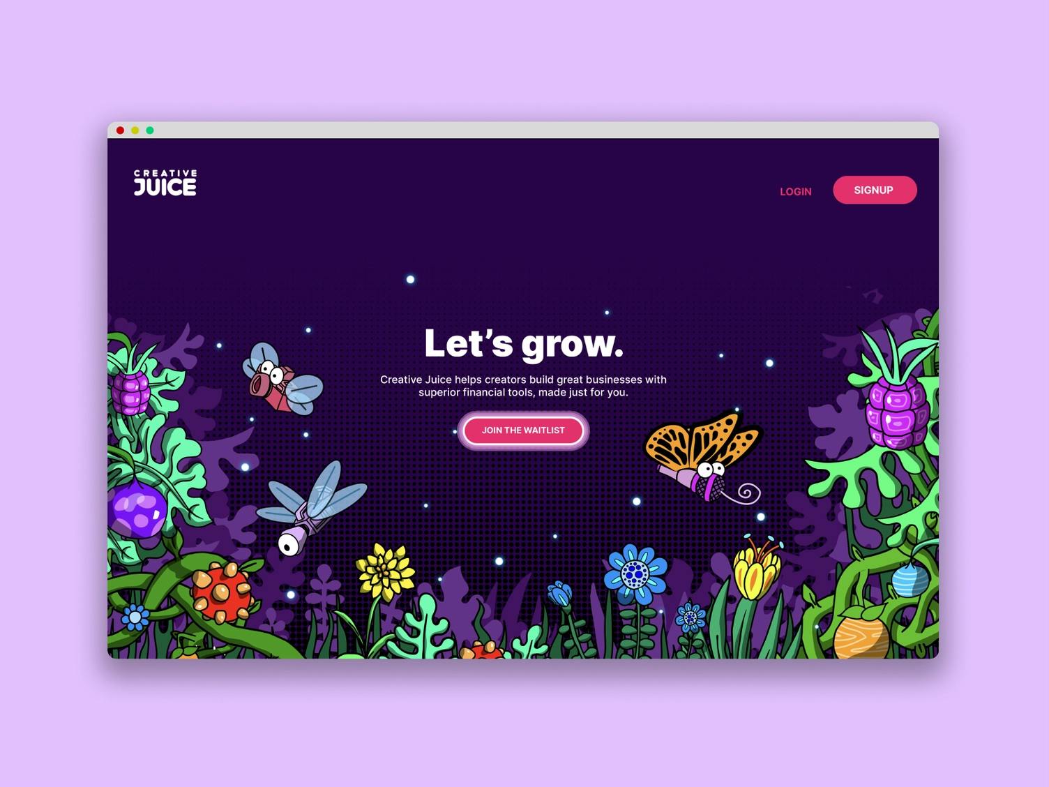 Creative Juice website design