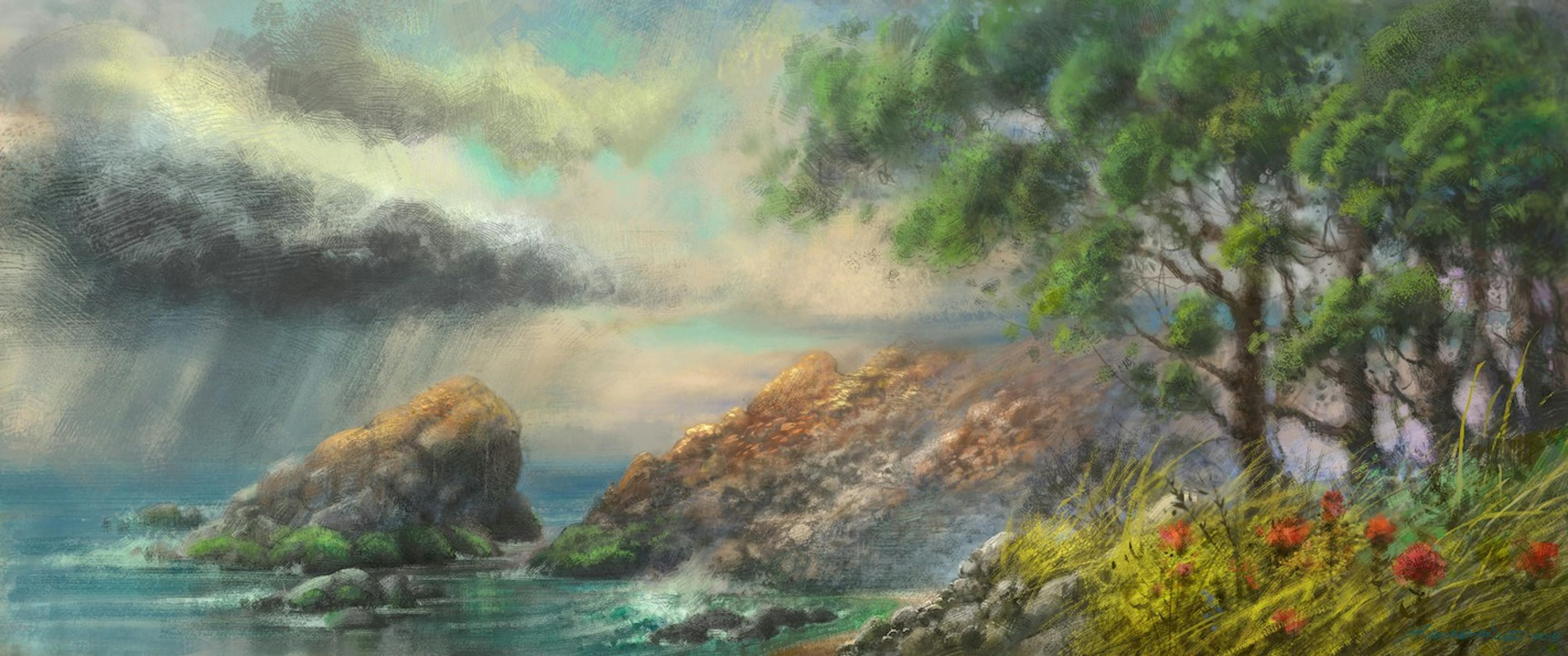 An island landscape