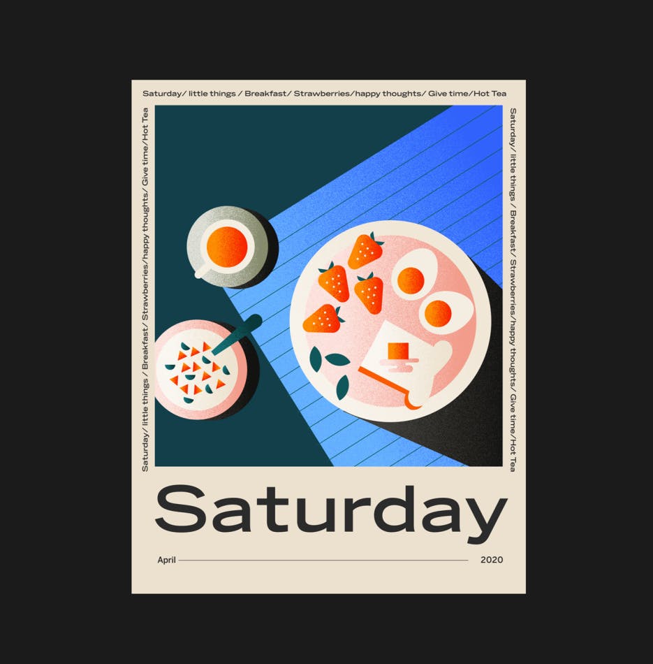 An illustration of a calendar page