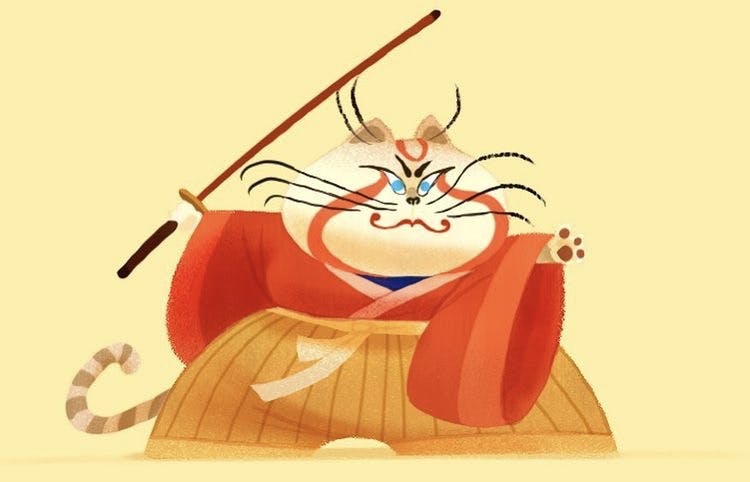 Samurai cat