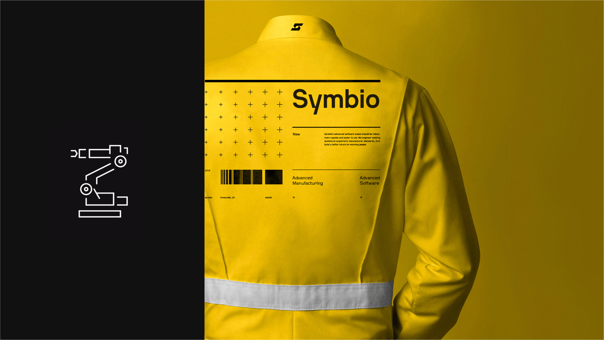 Symbio logo on a jacket