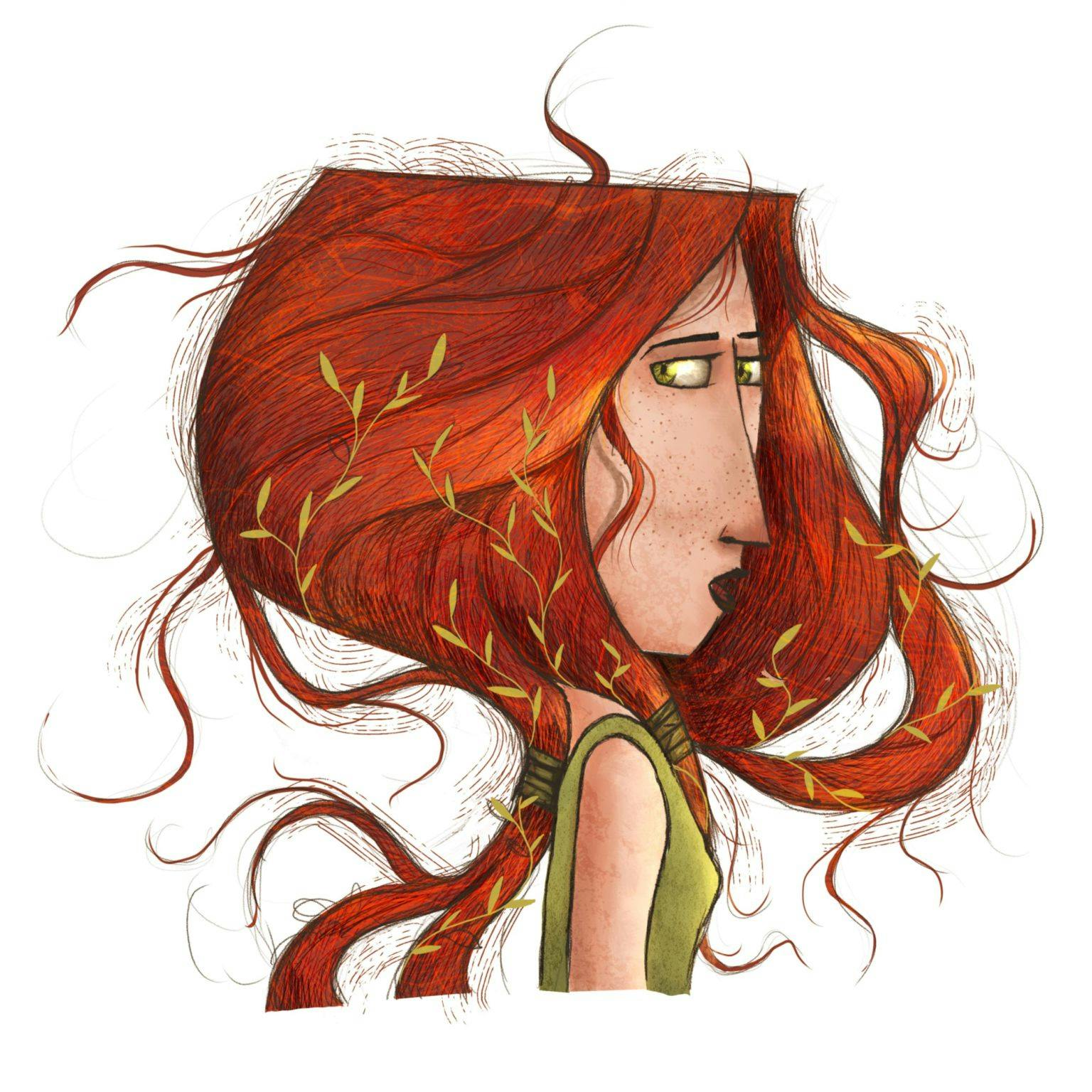 A red headed woman