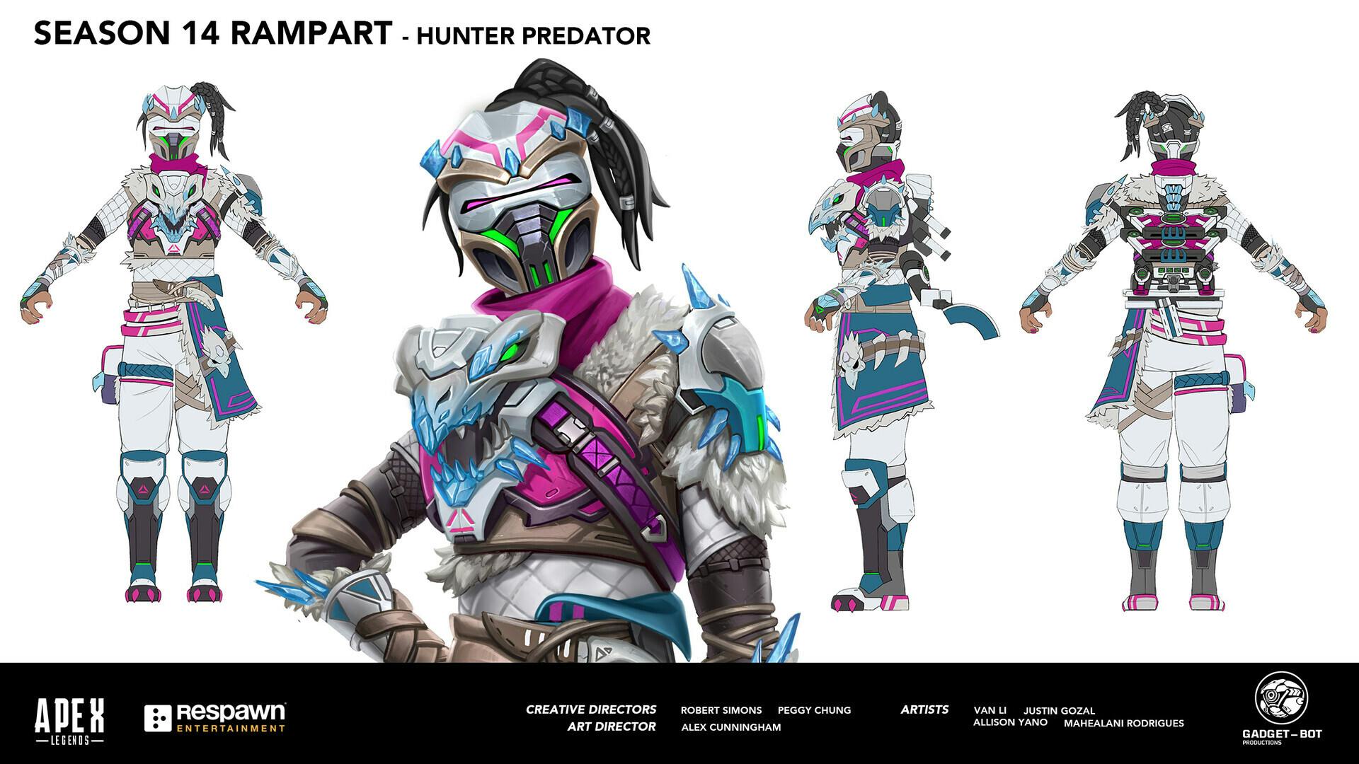 Apex Legends hunter predator character design