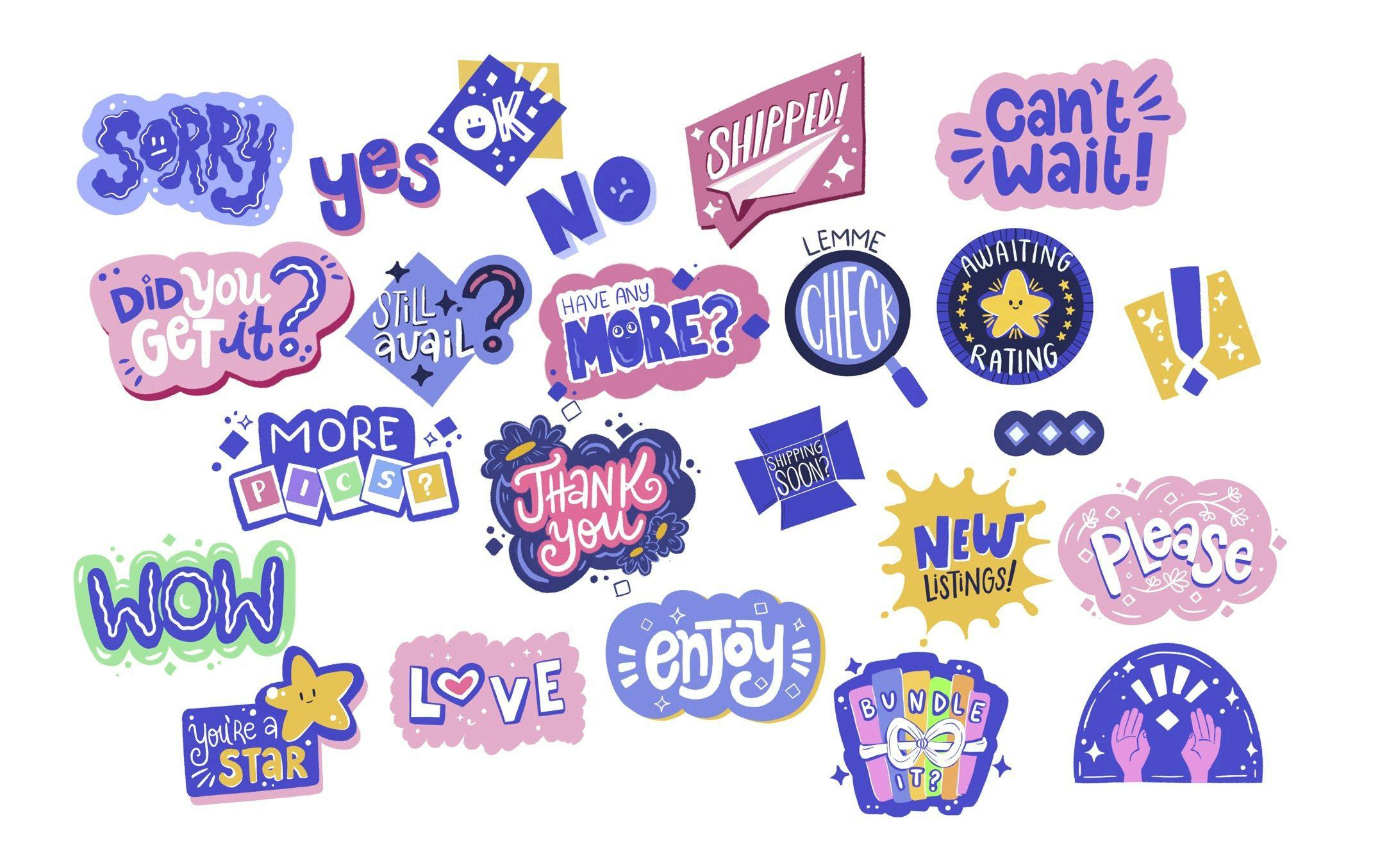 Say It stickers
