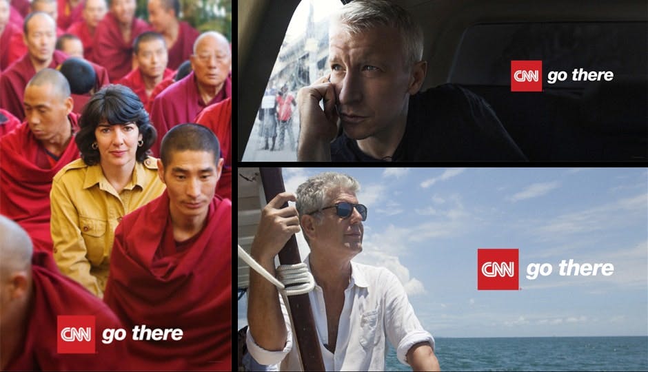 A collage of ads for CNN