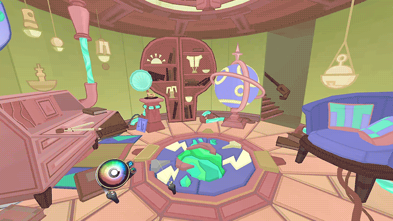 A VR cartoon environment
