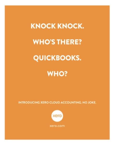 An ad for Xero