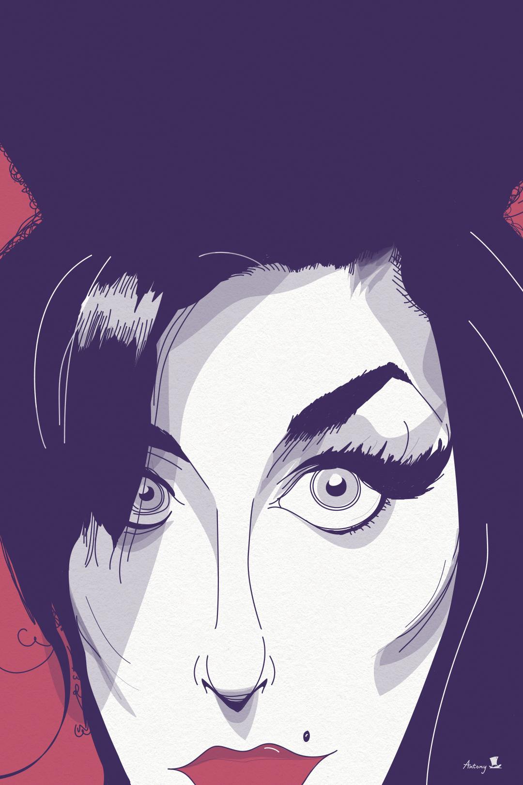 Portrait of Amy Winehouse