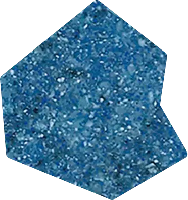 Échantillon du revêtement Mineral Coat, coloris Hawaiian Ocean bleu profond granuleux