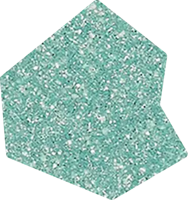 Échantillon du revêtement Mineral Coat, coloris Reef Water vert aqua granuleux