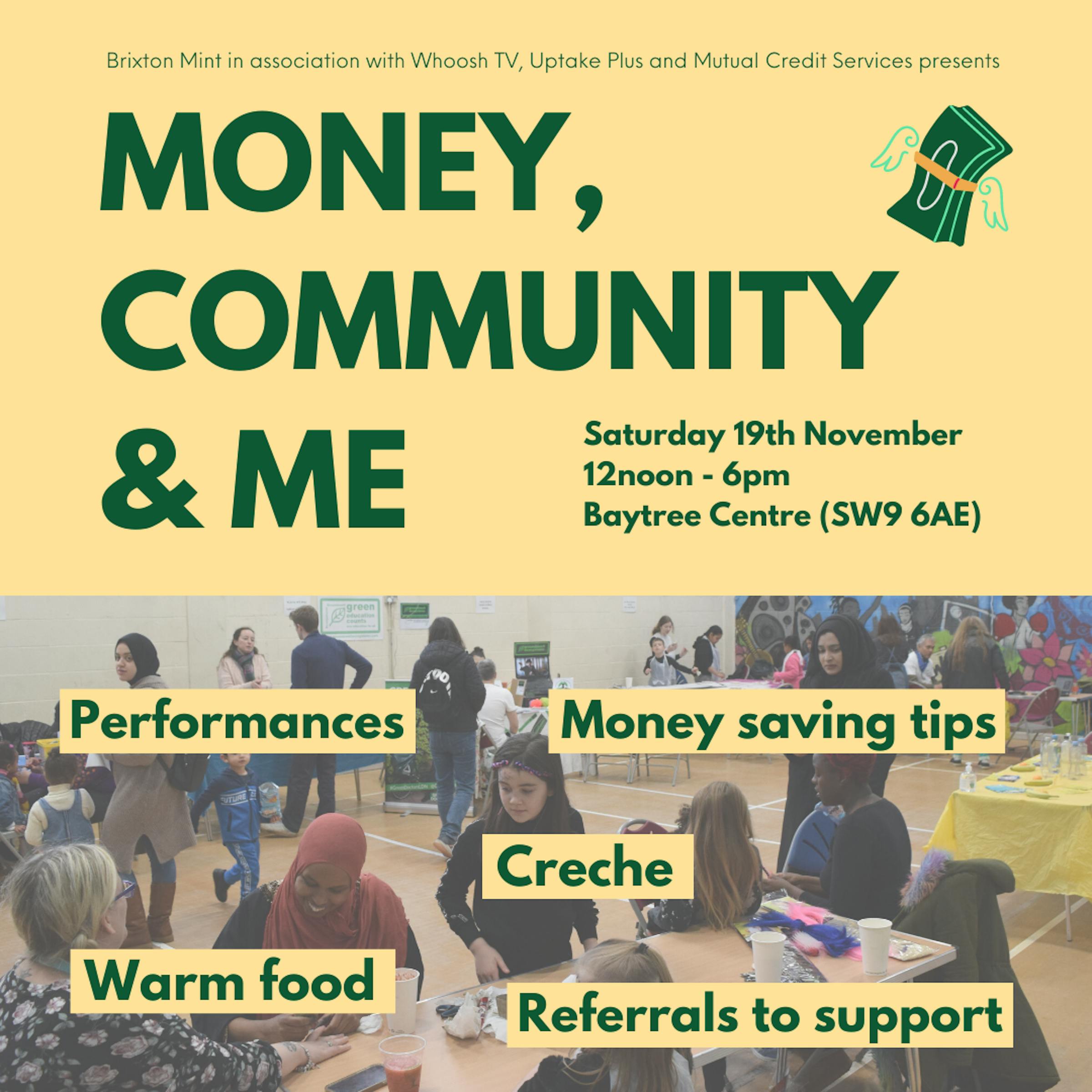 Money, Community & Me Event