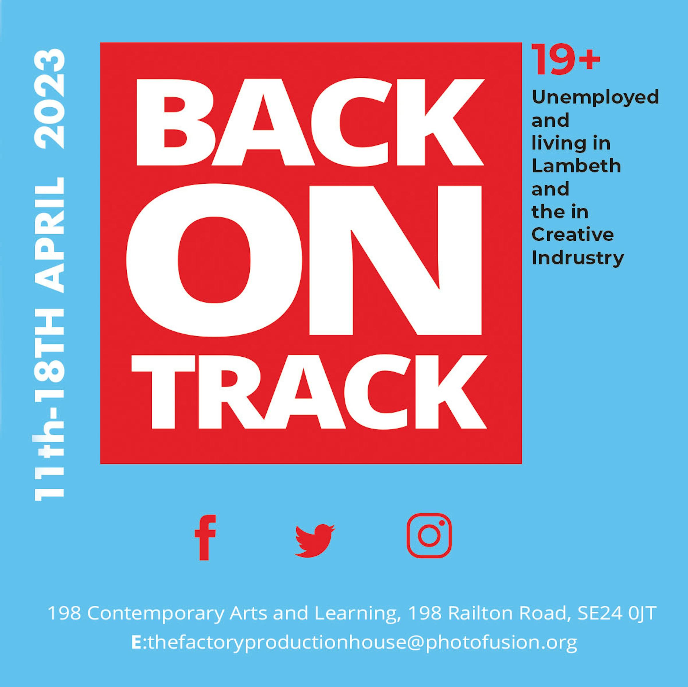 Back on Track: Free Creative Workshops