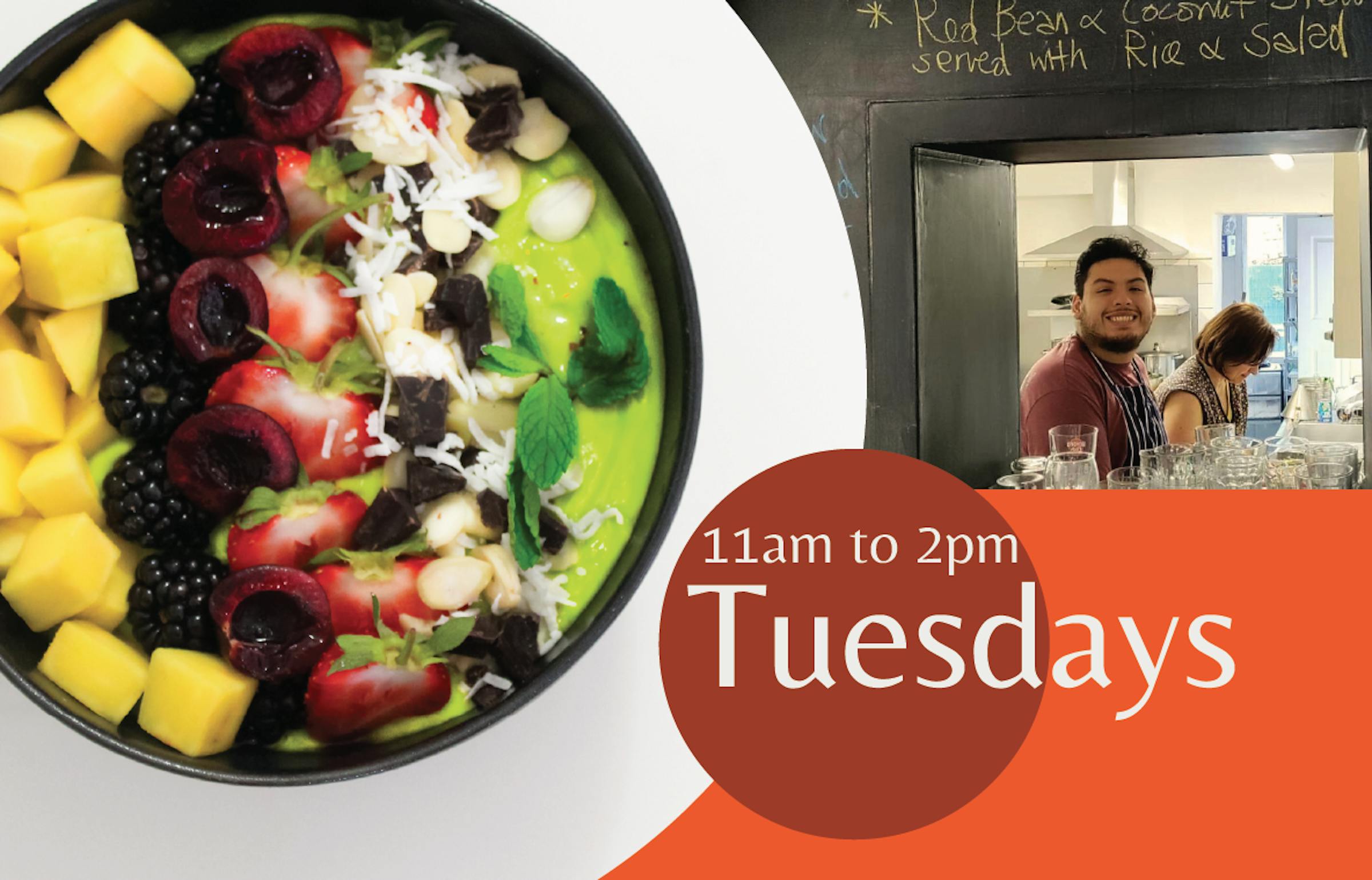 Tuesday Community Lunches at Bonnington Café